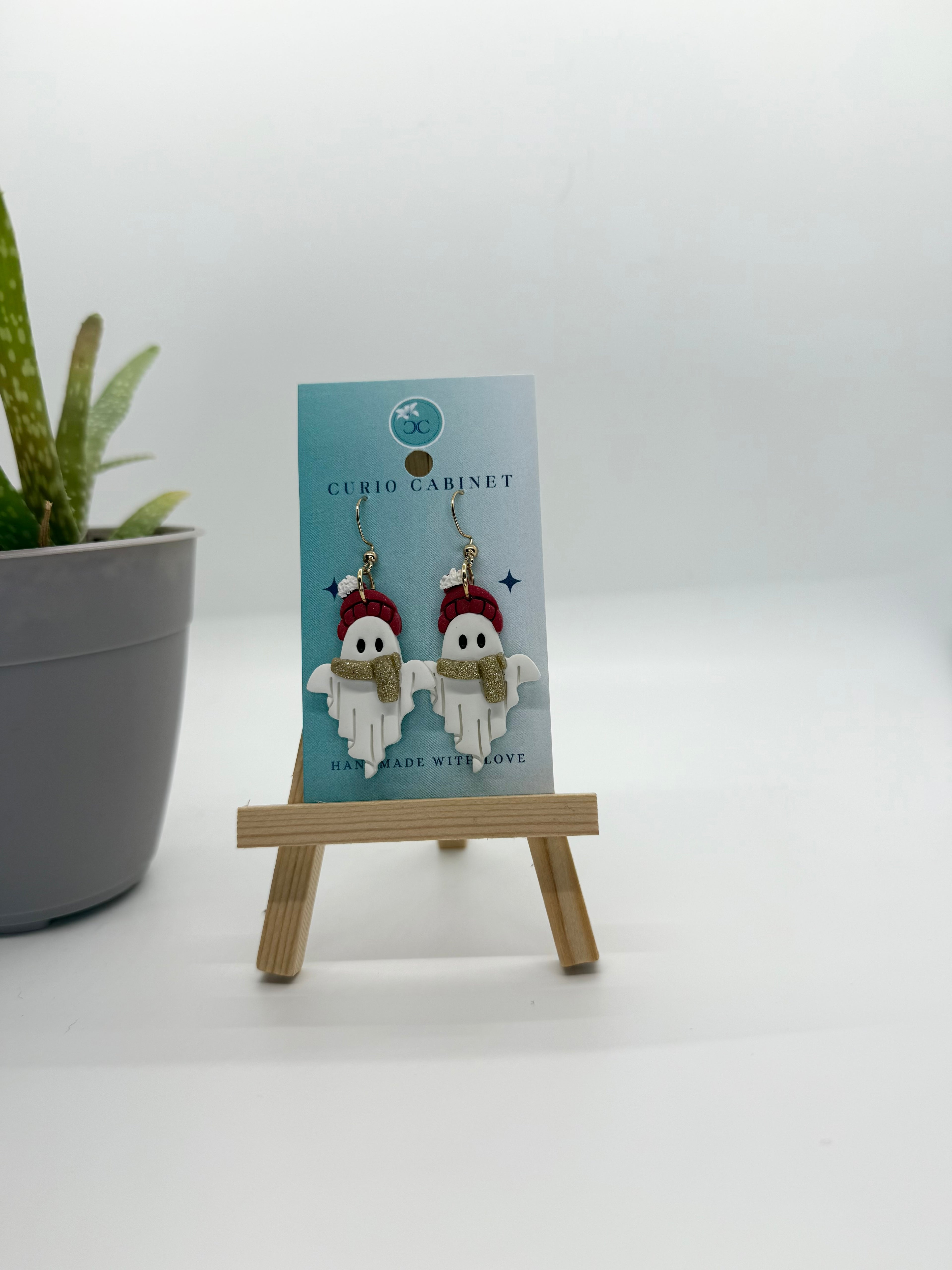 Winter Ghost - Polymer Clay Earrings