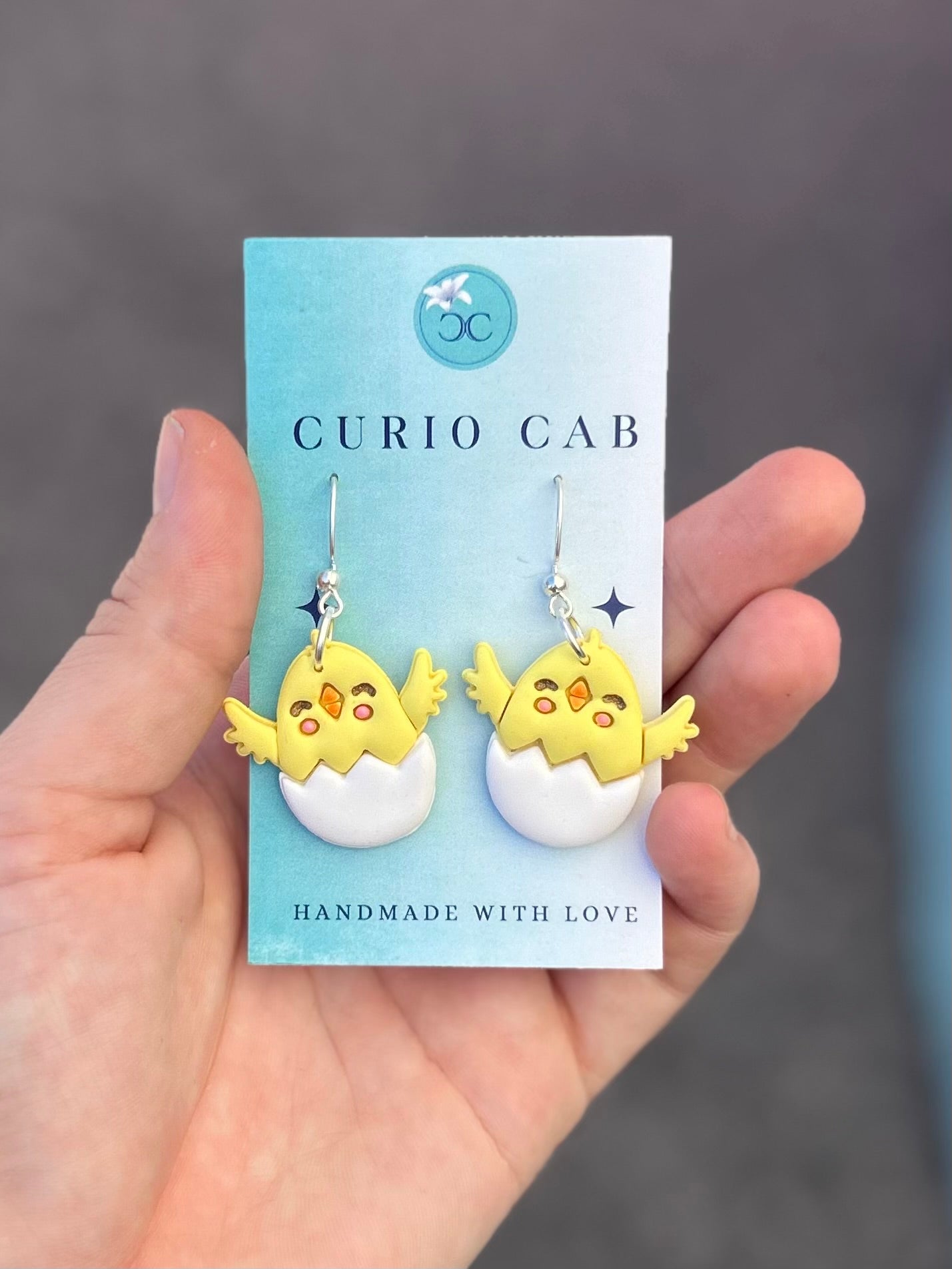 Spring Chickens - Polymer Clay Earrings