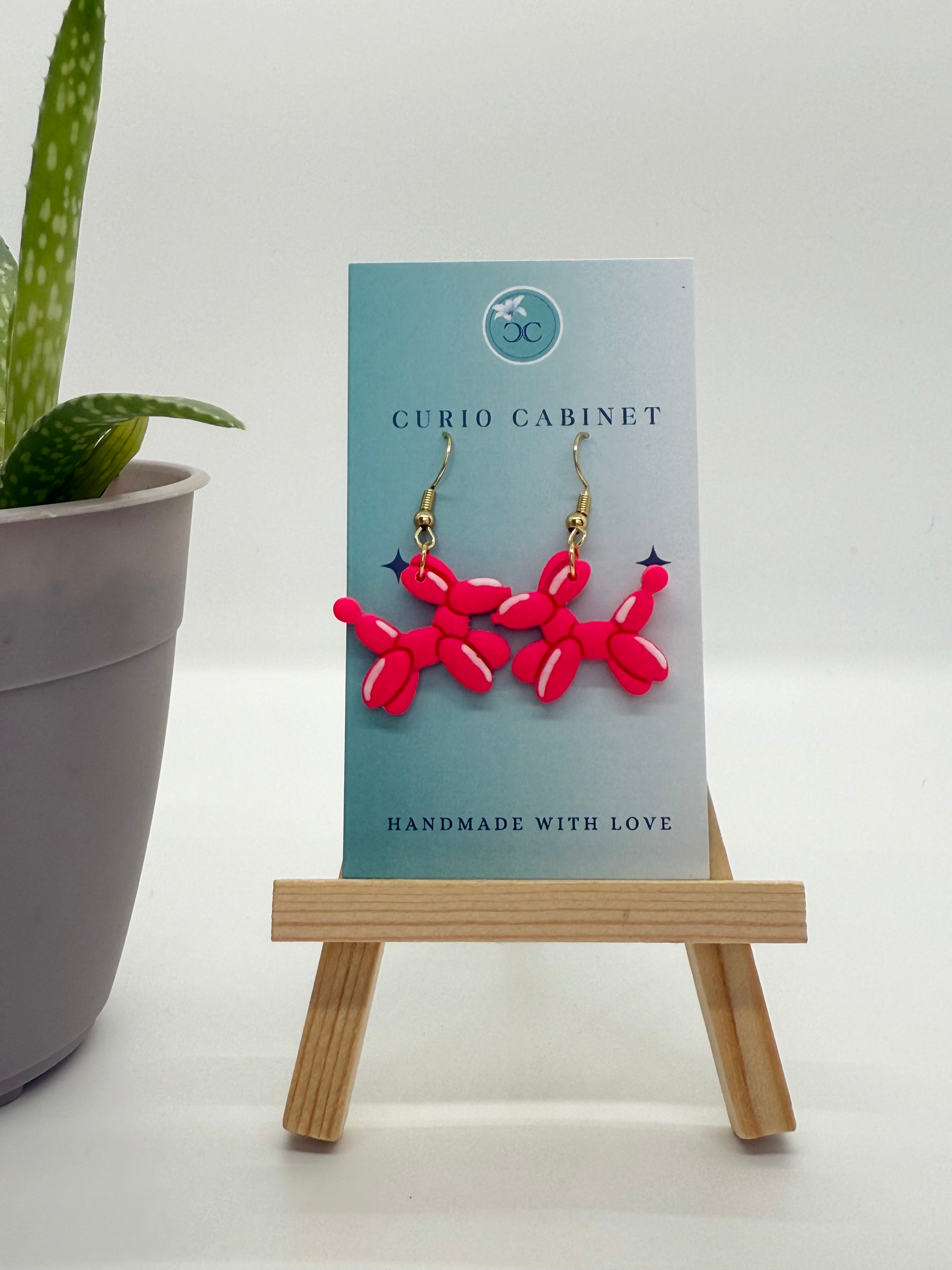 Balloon Dogs - Polymer Clay Earrings