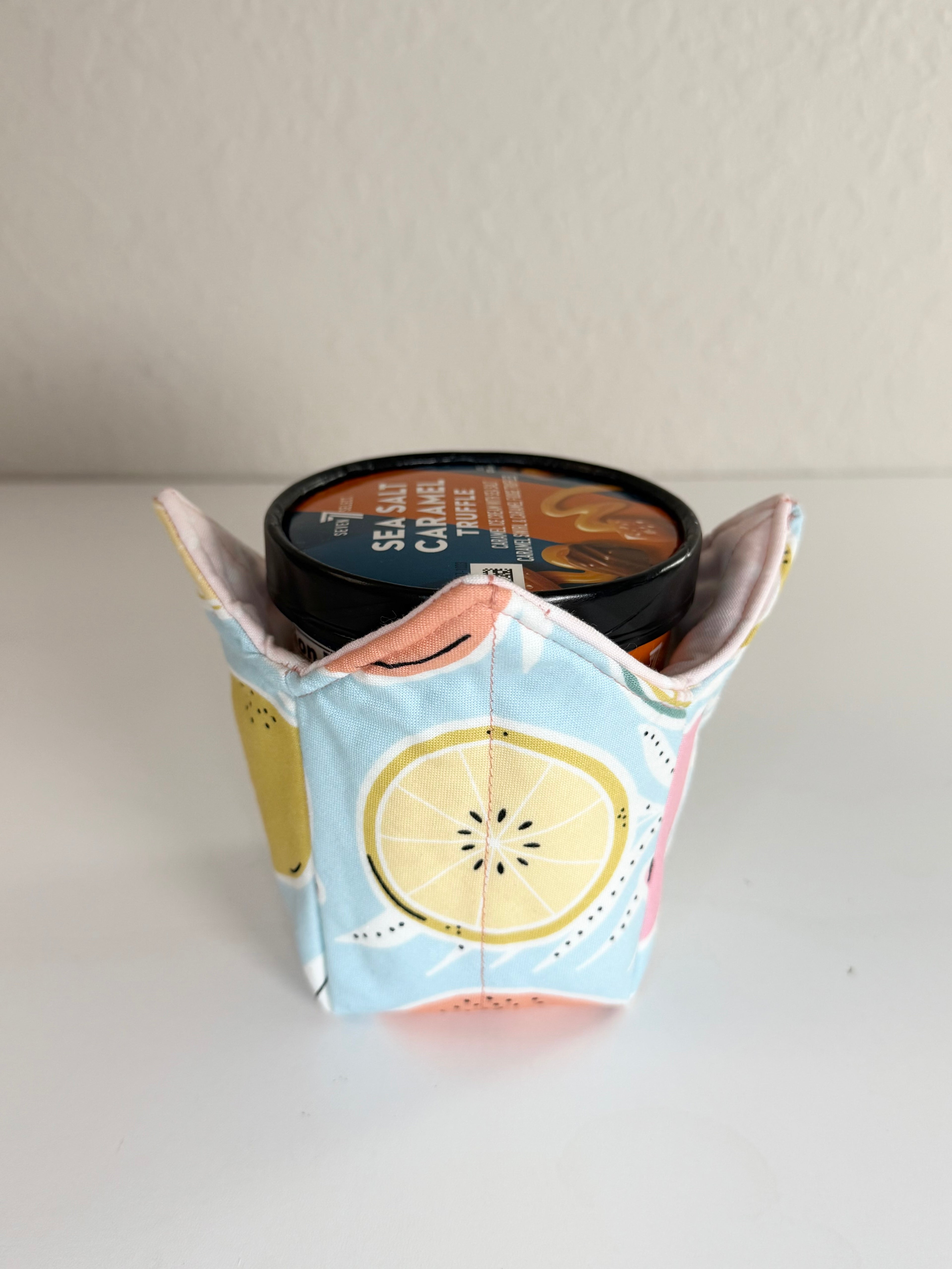 Blue Kitchen Fruits Pattern - Bowl Cozies