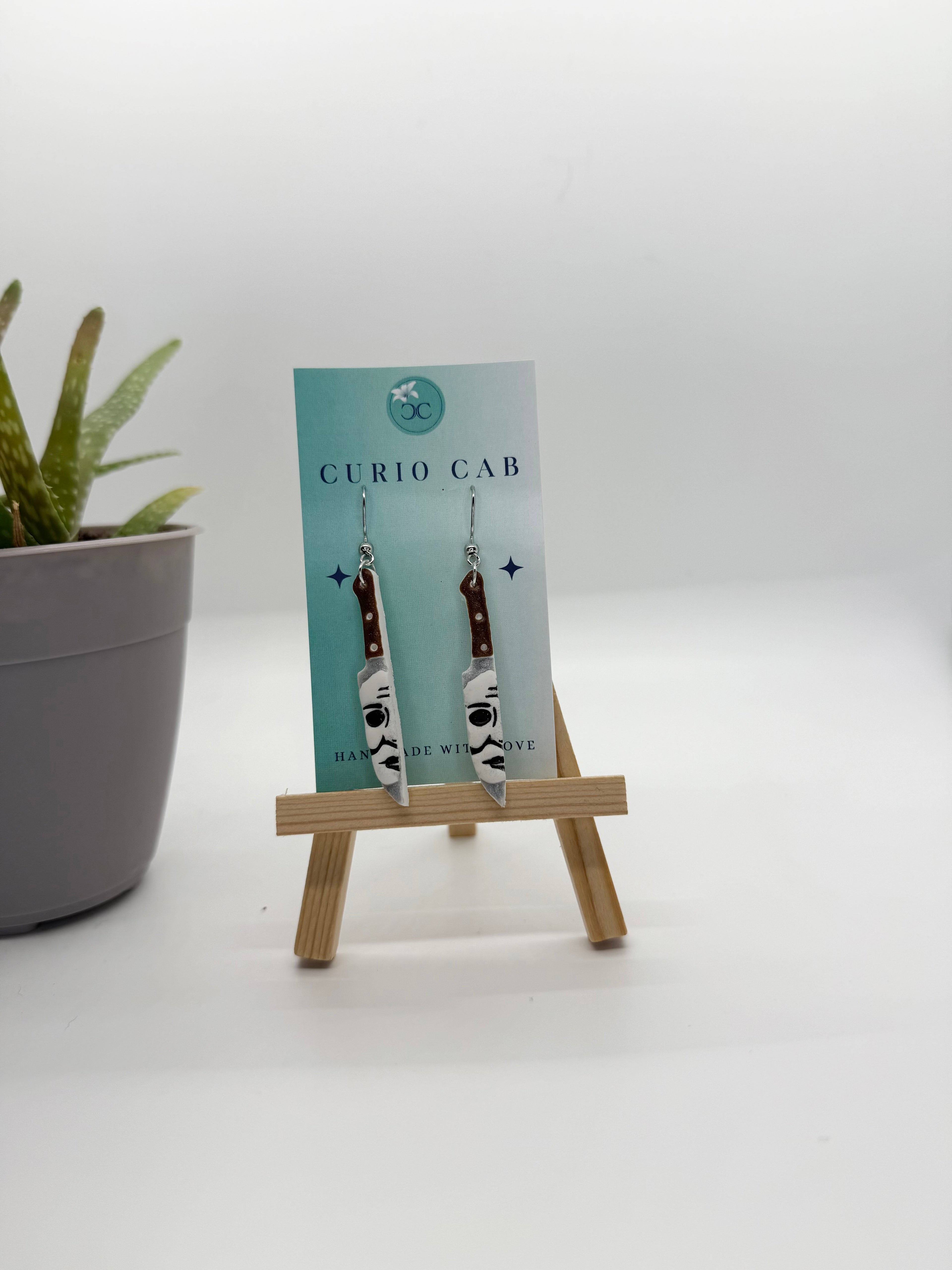 Mike Myers Knife - Polymer Clay Earrings
