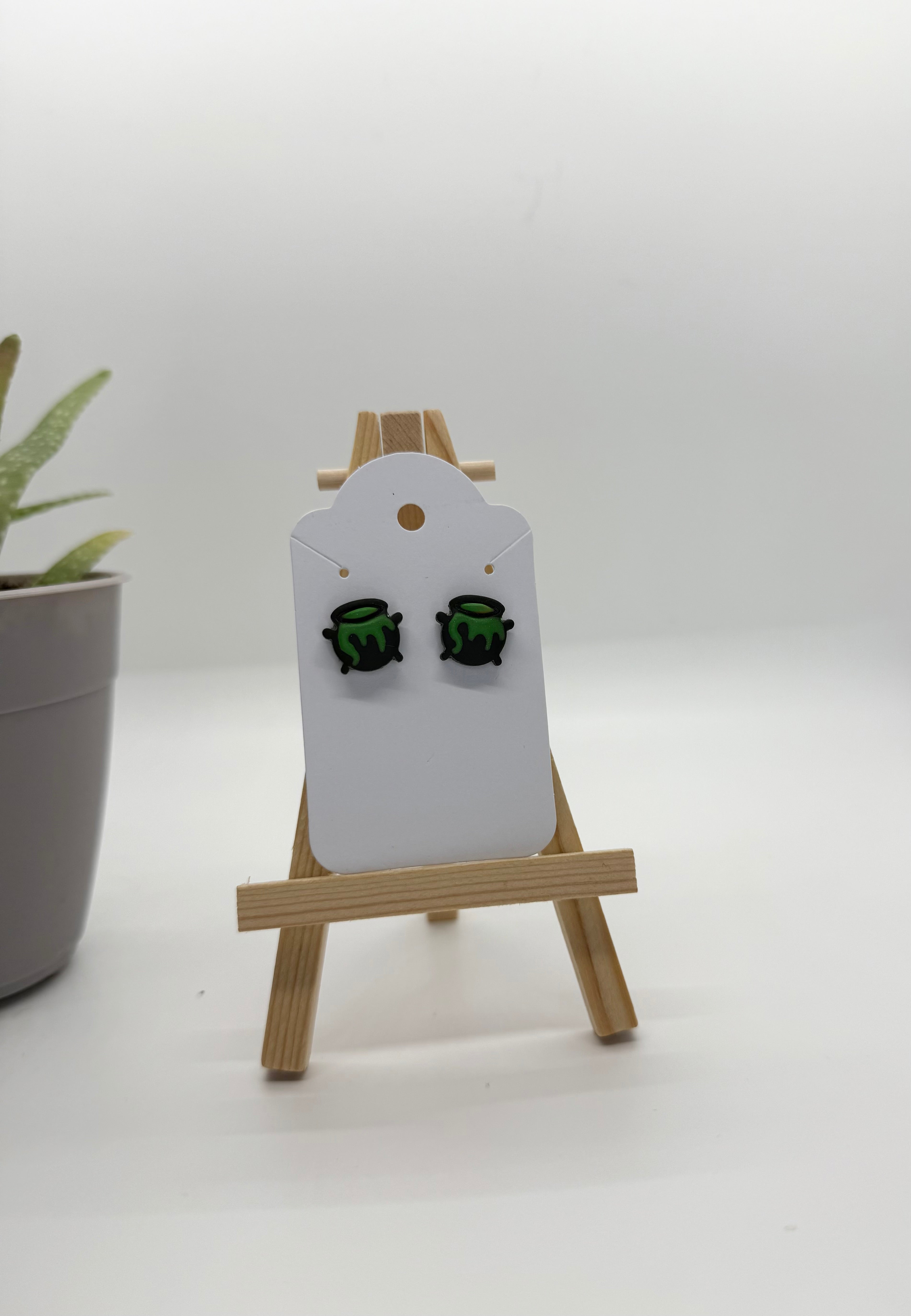 Witch’s Cauldrons- Polymer Clay Studs