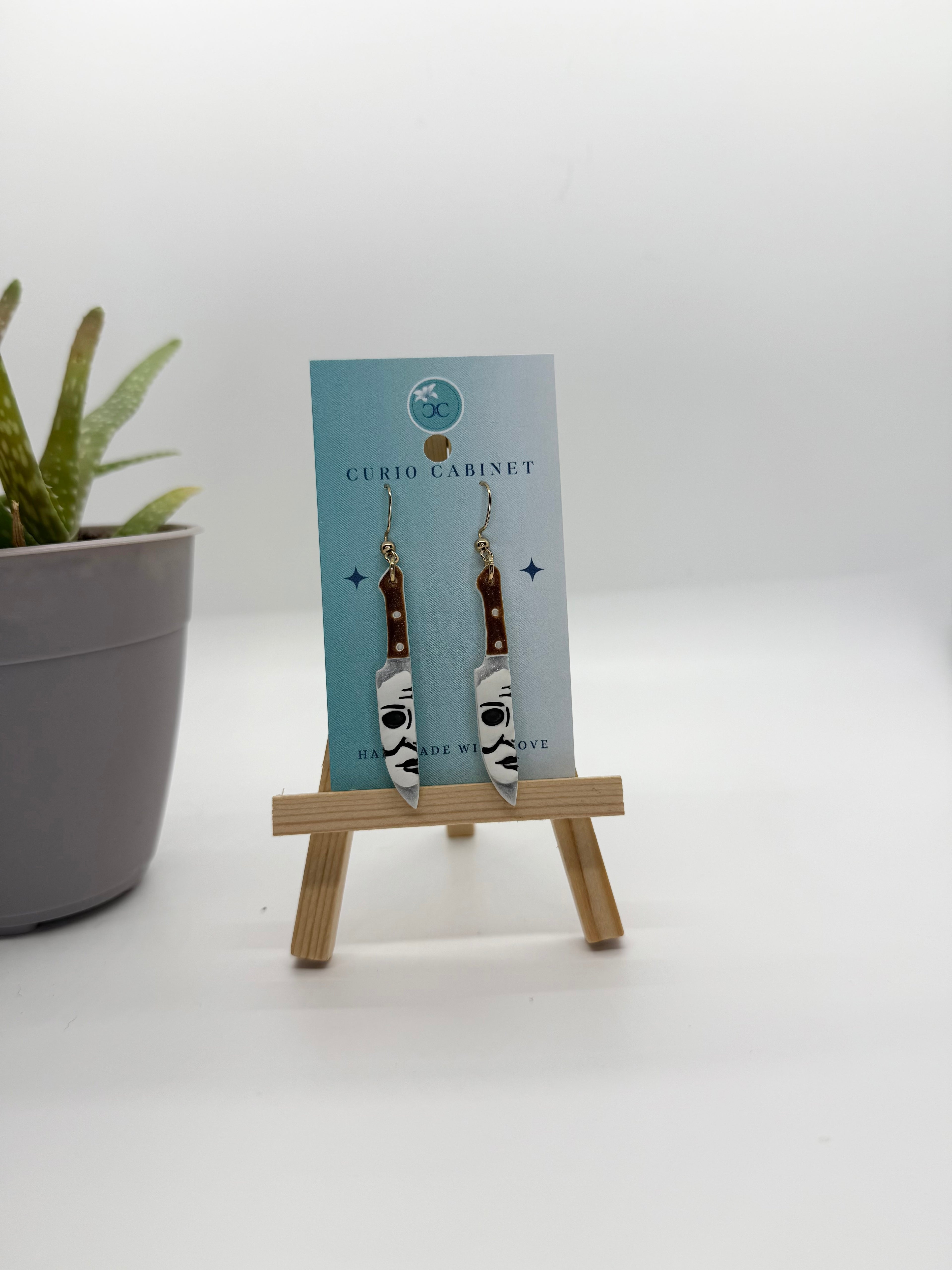 Mike Myers Knife - Polymer Clay Earrings