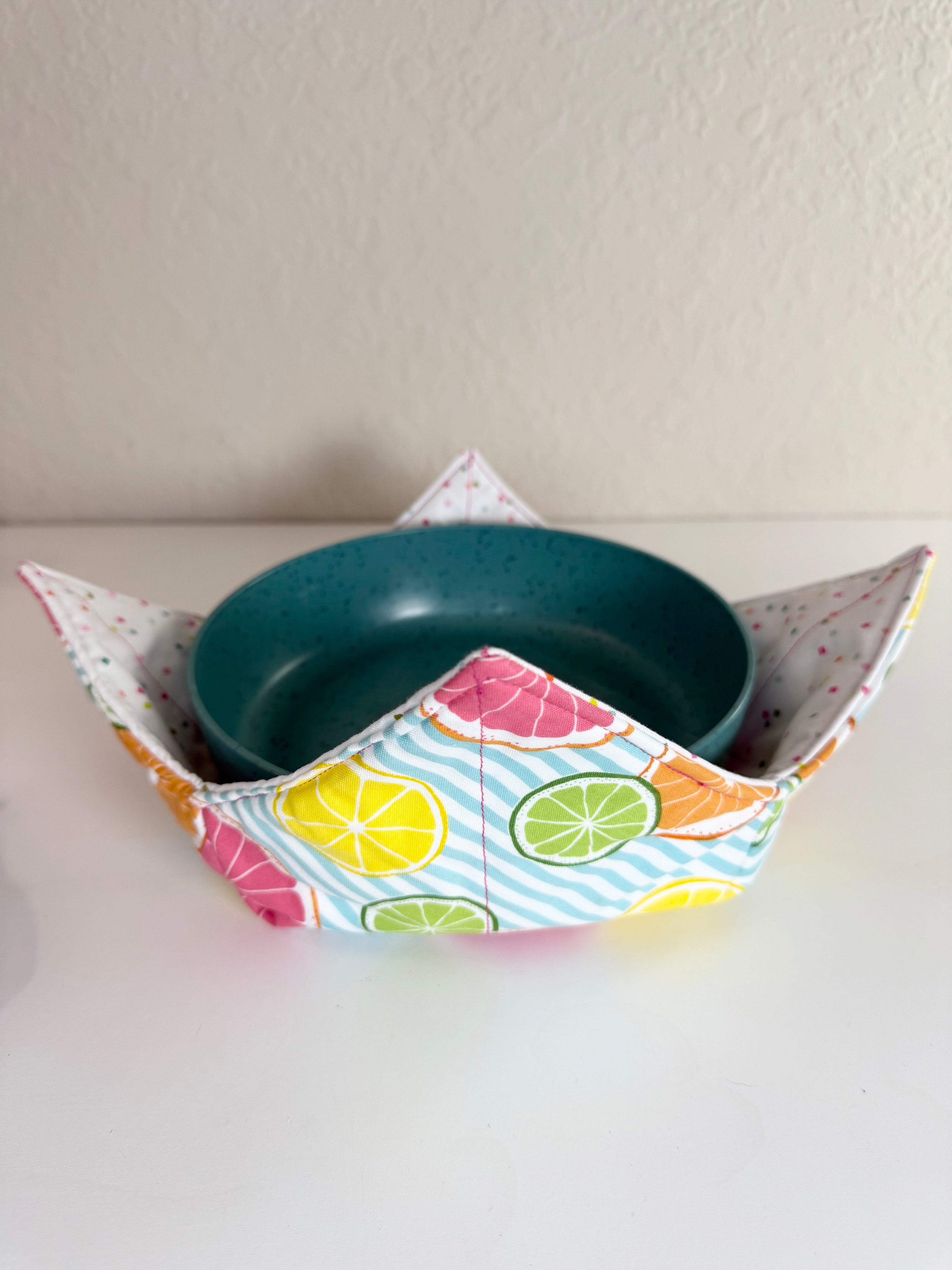 Pastel Citrus Pattern - Bowl Cozies