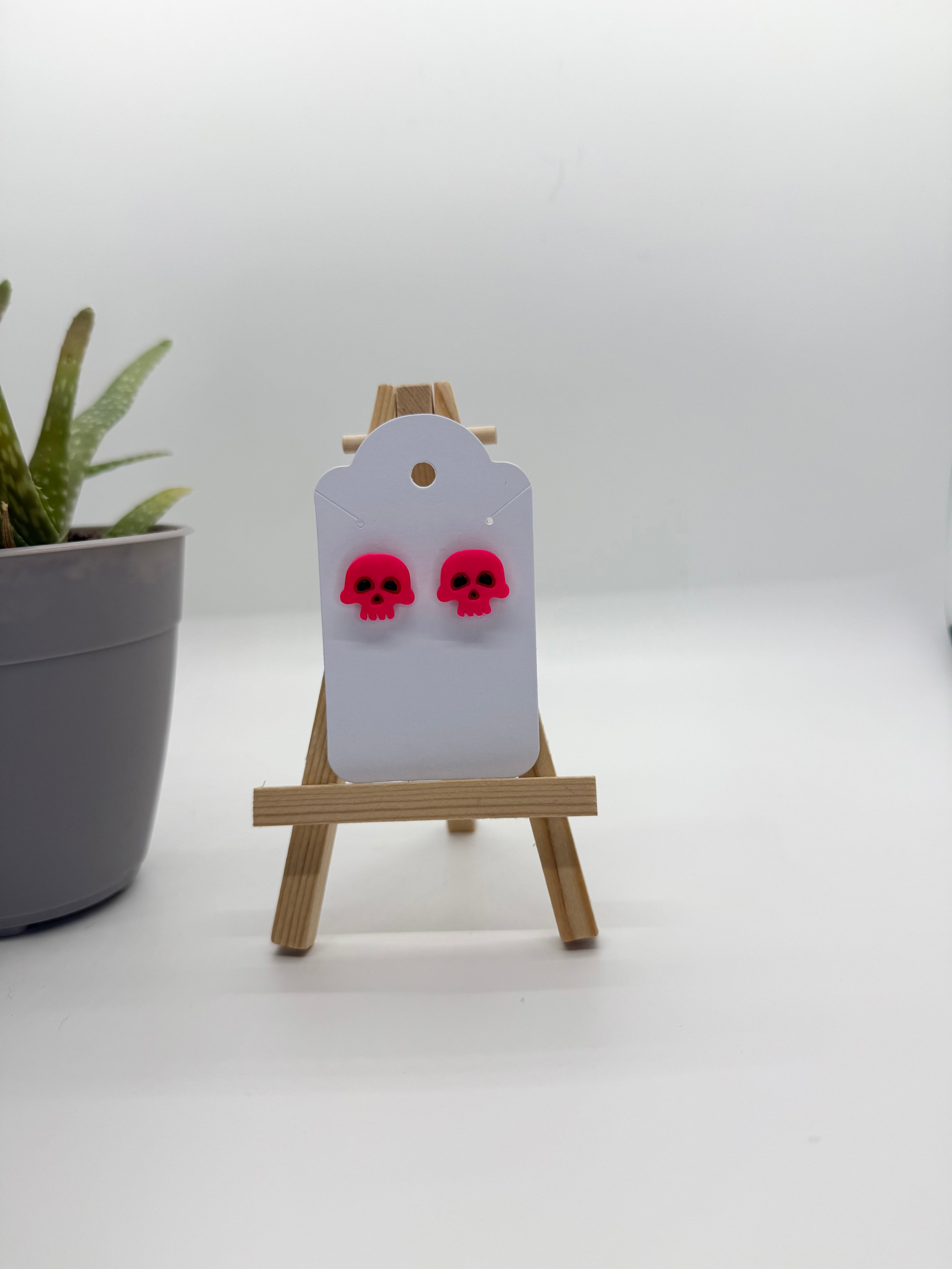 Halloween Skulls - Polymer Clay Studs