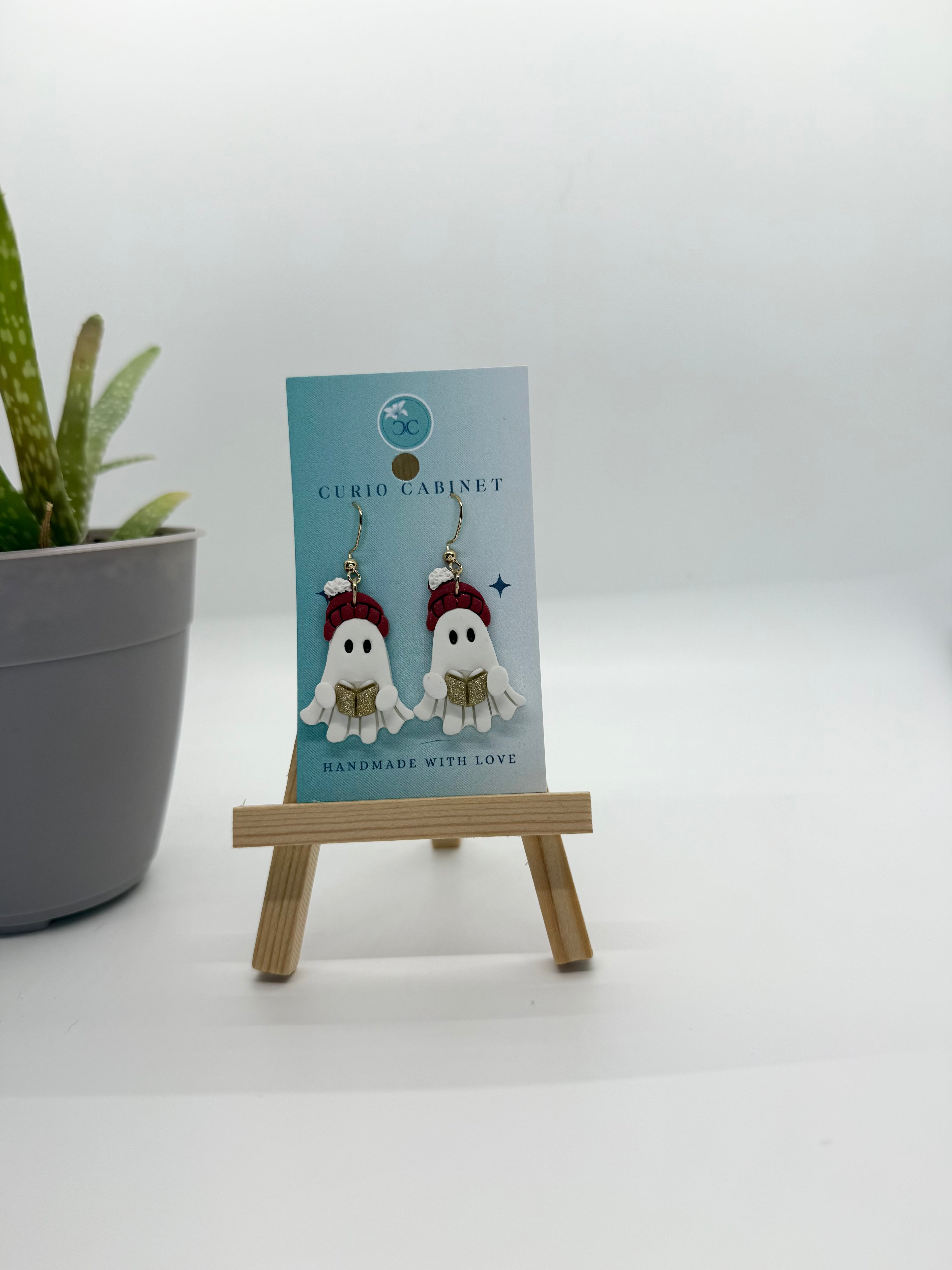 Winter Ghost - Polymer Clay Earrings