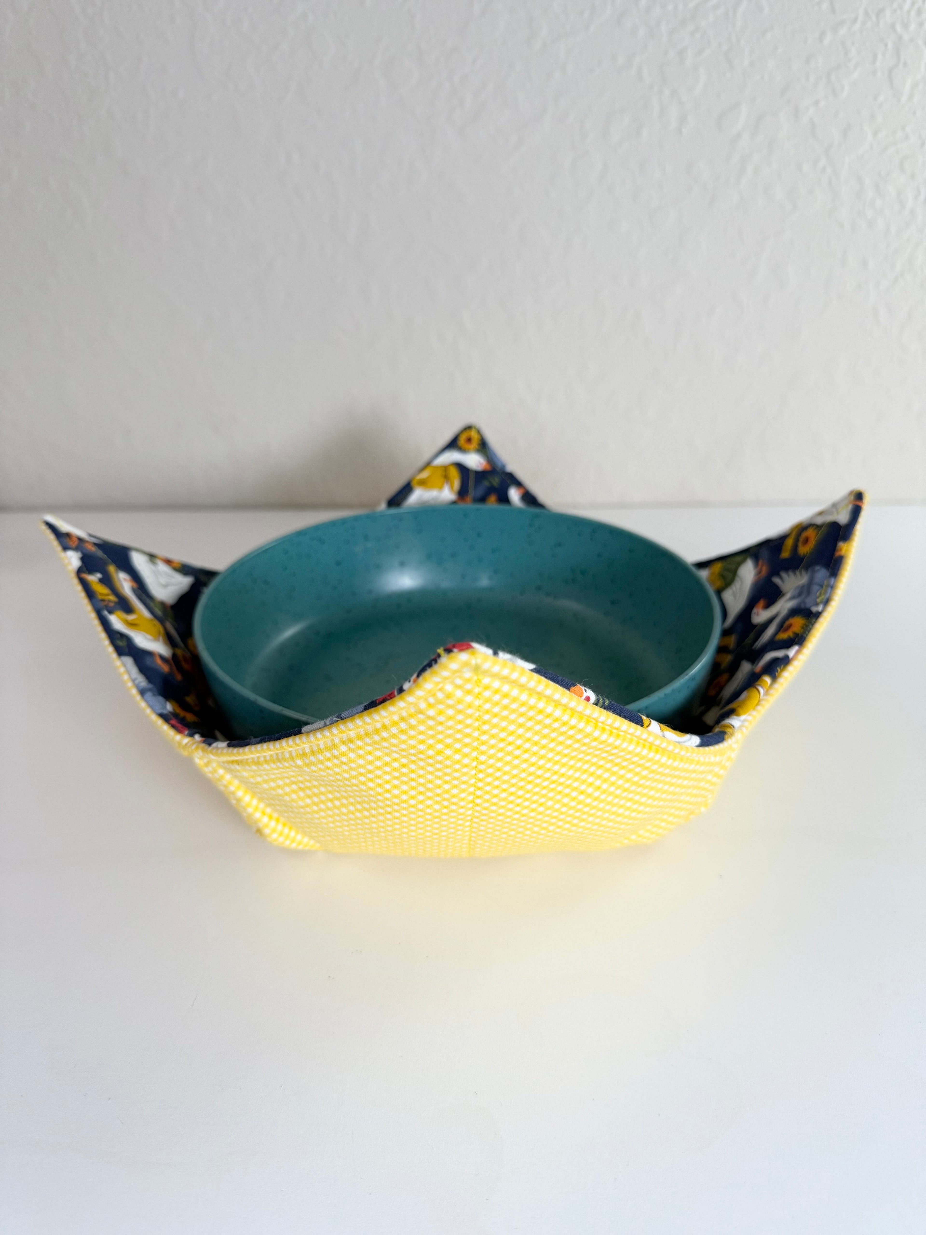 Geese in Raincoats Pattern - Bowl Cozies