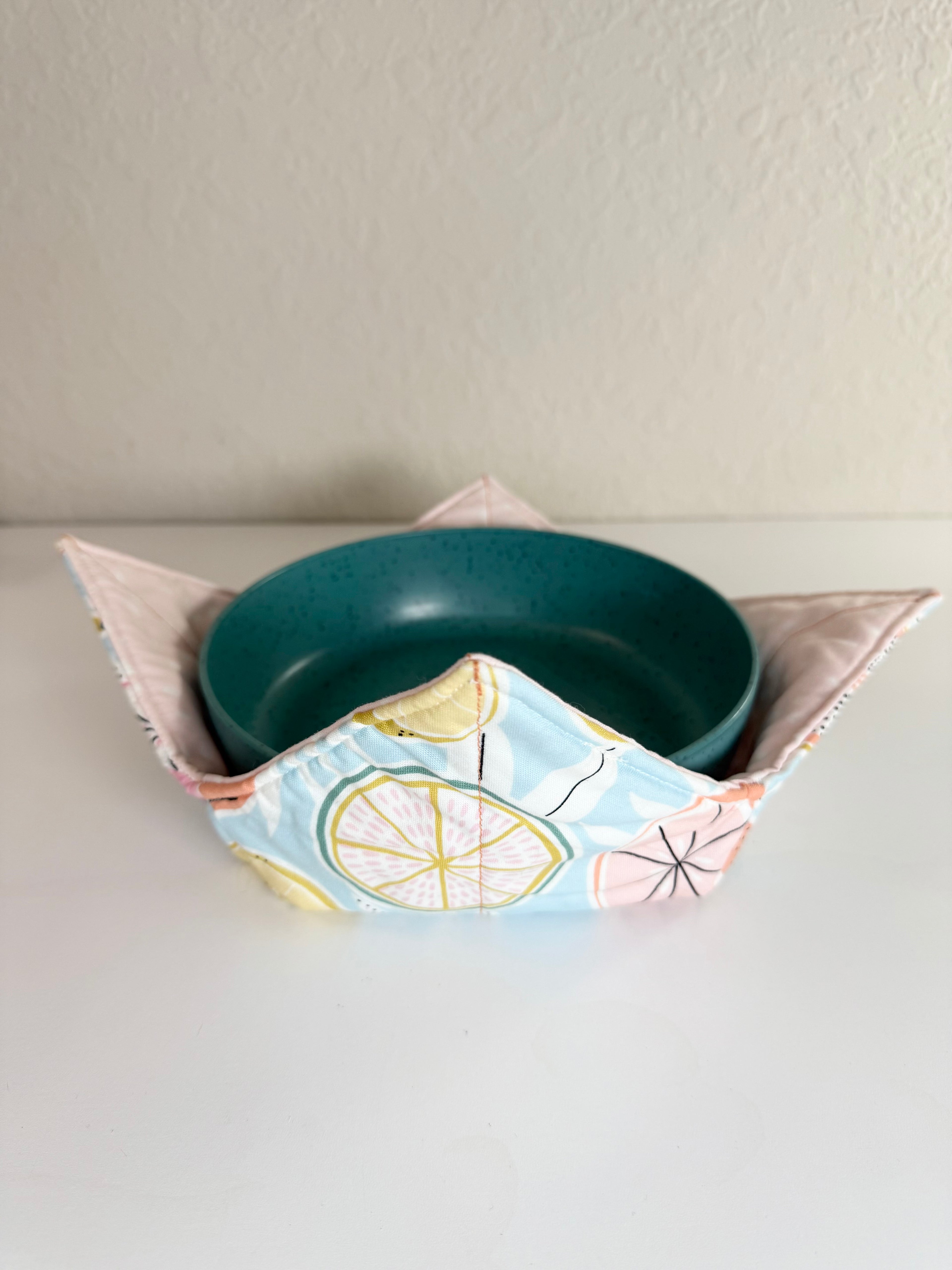 Blue Kitchen Fruits Pattern - Bowl Cozies