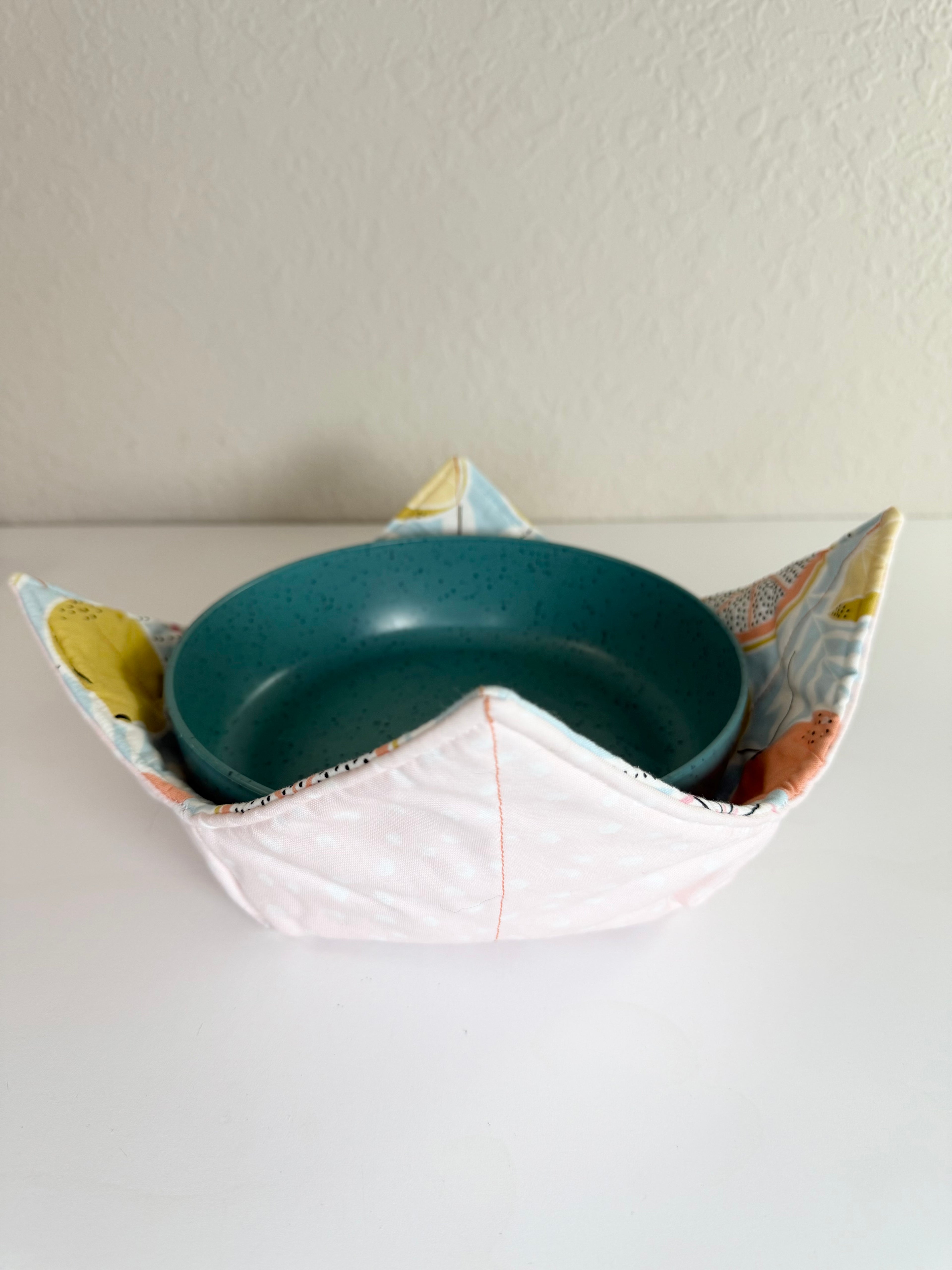Blue Kitchen Fruits Pattern - Bowl Cozies