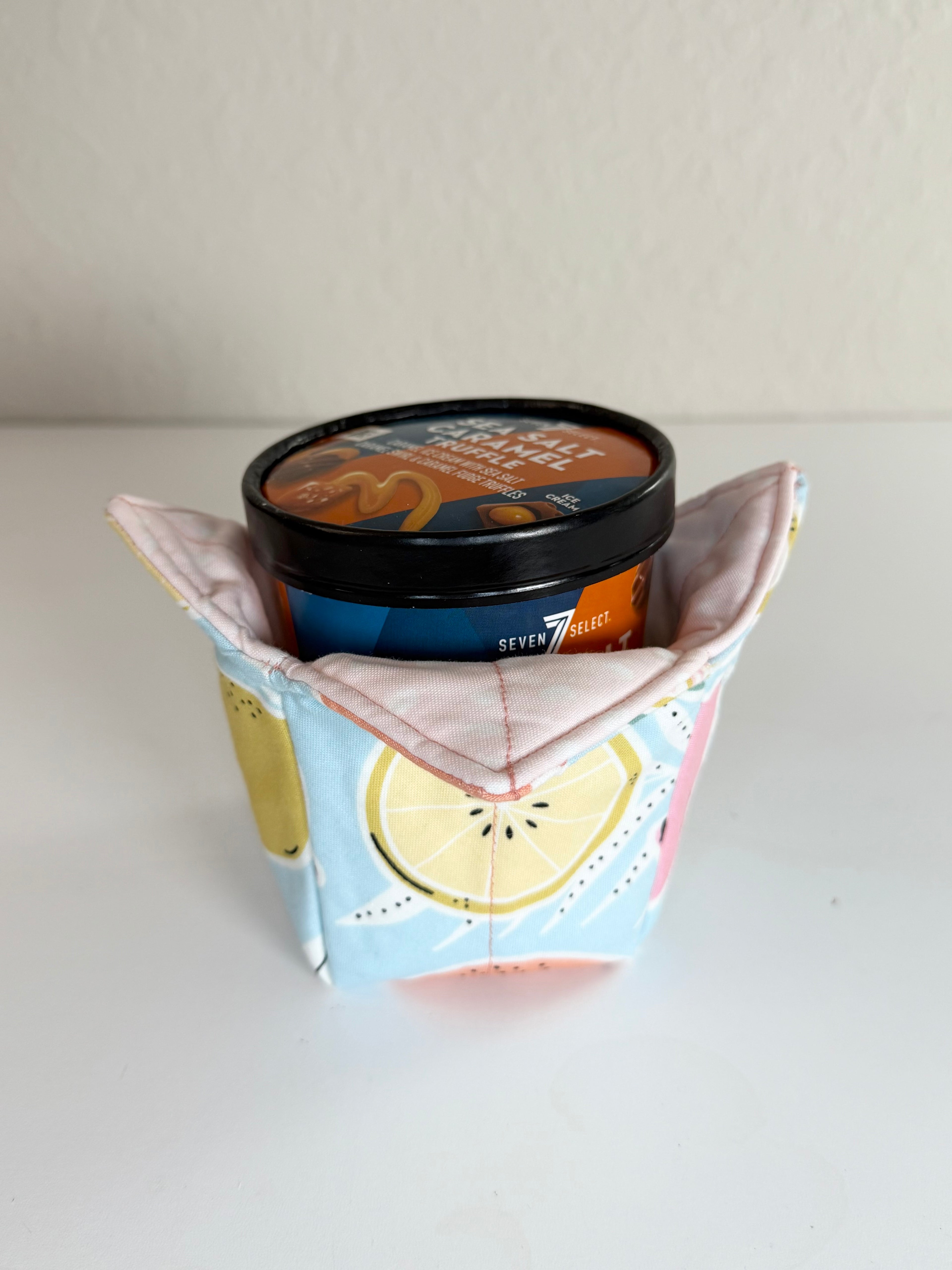 Blue Kitchen Fruits Pattern - Bowl Cozies