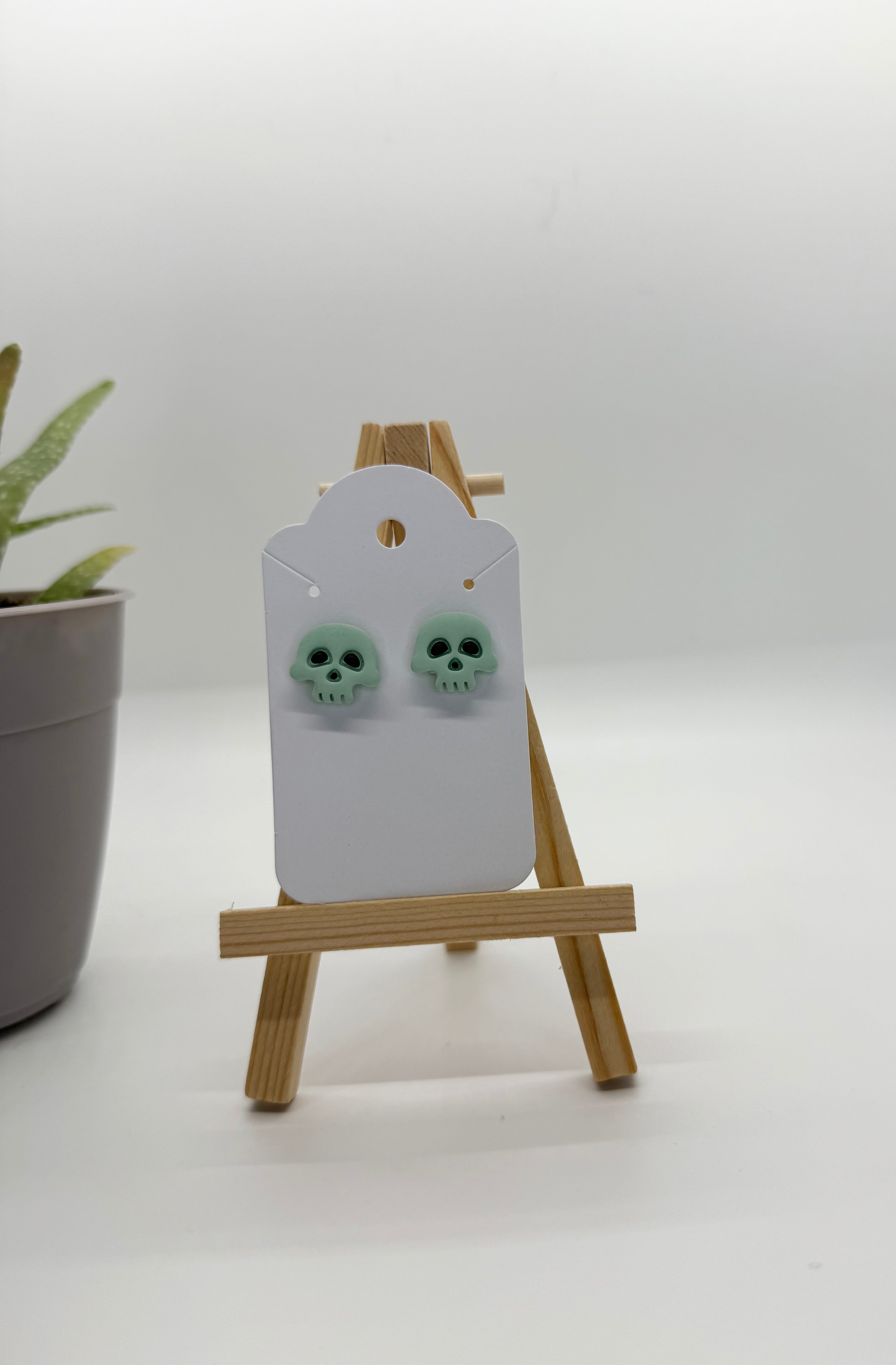 Halloween Skulls - Polymer Clay Studs