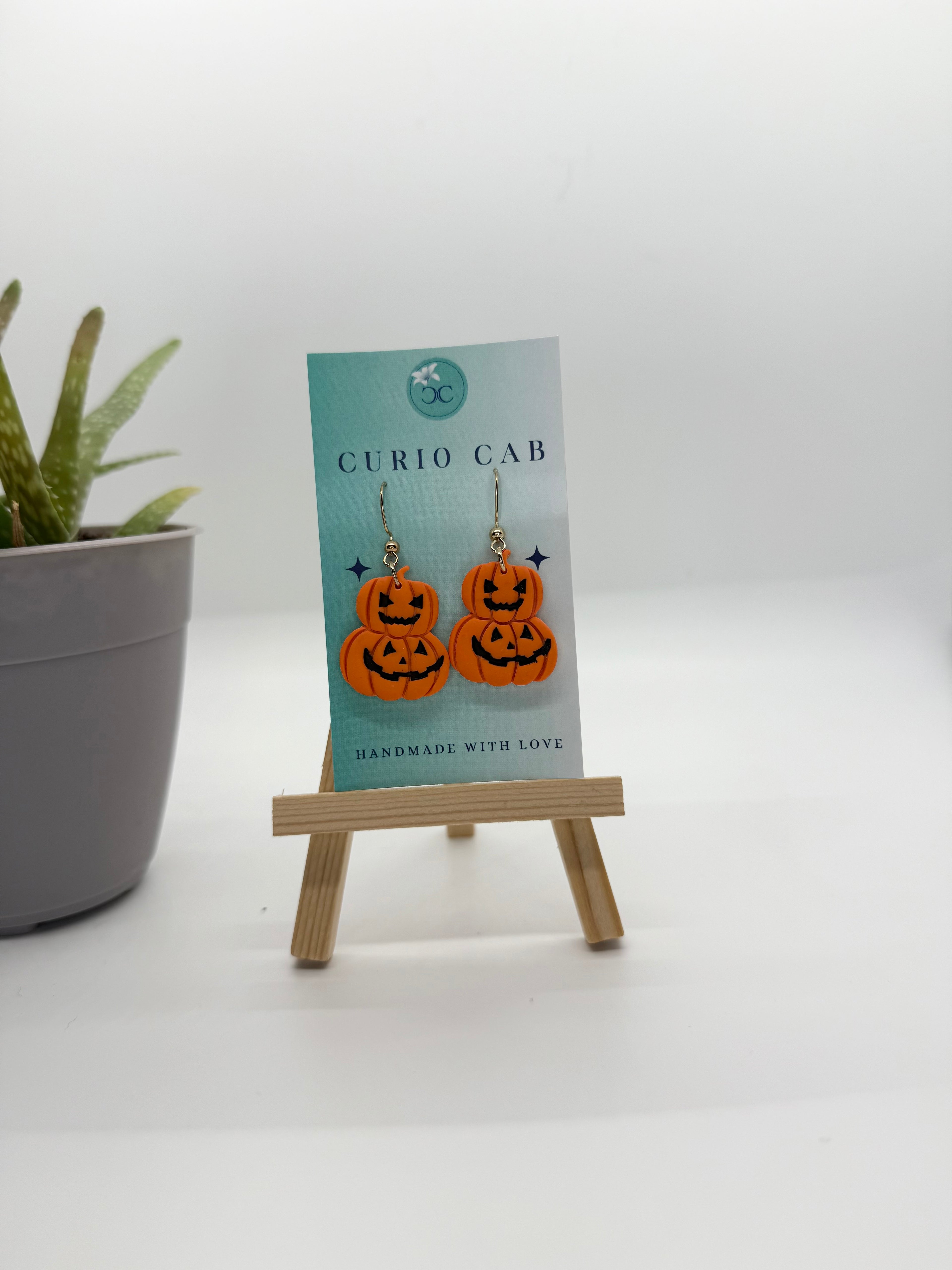 Jack O’ Lantern - Polymer Clay Earrings