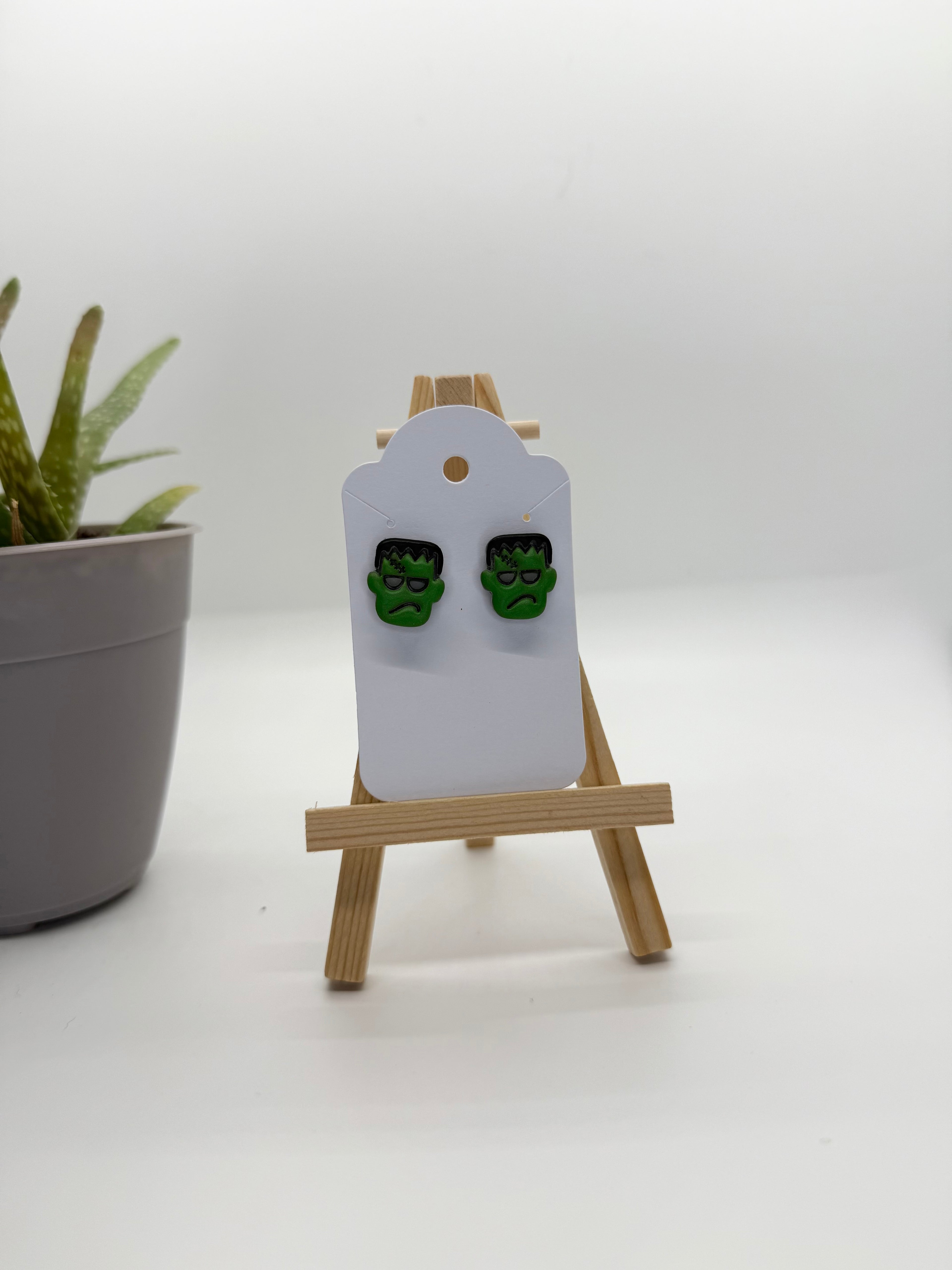 Frankenstein - Polymer Clay Studs