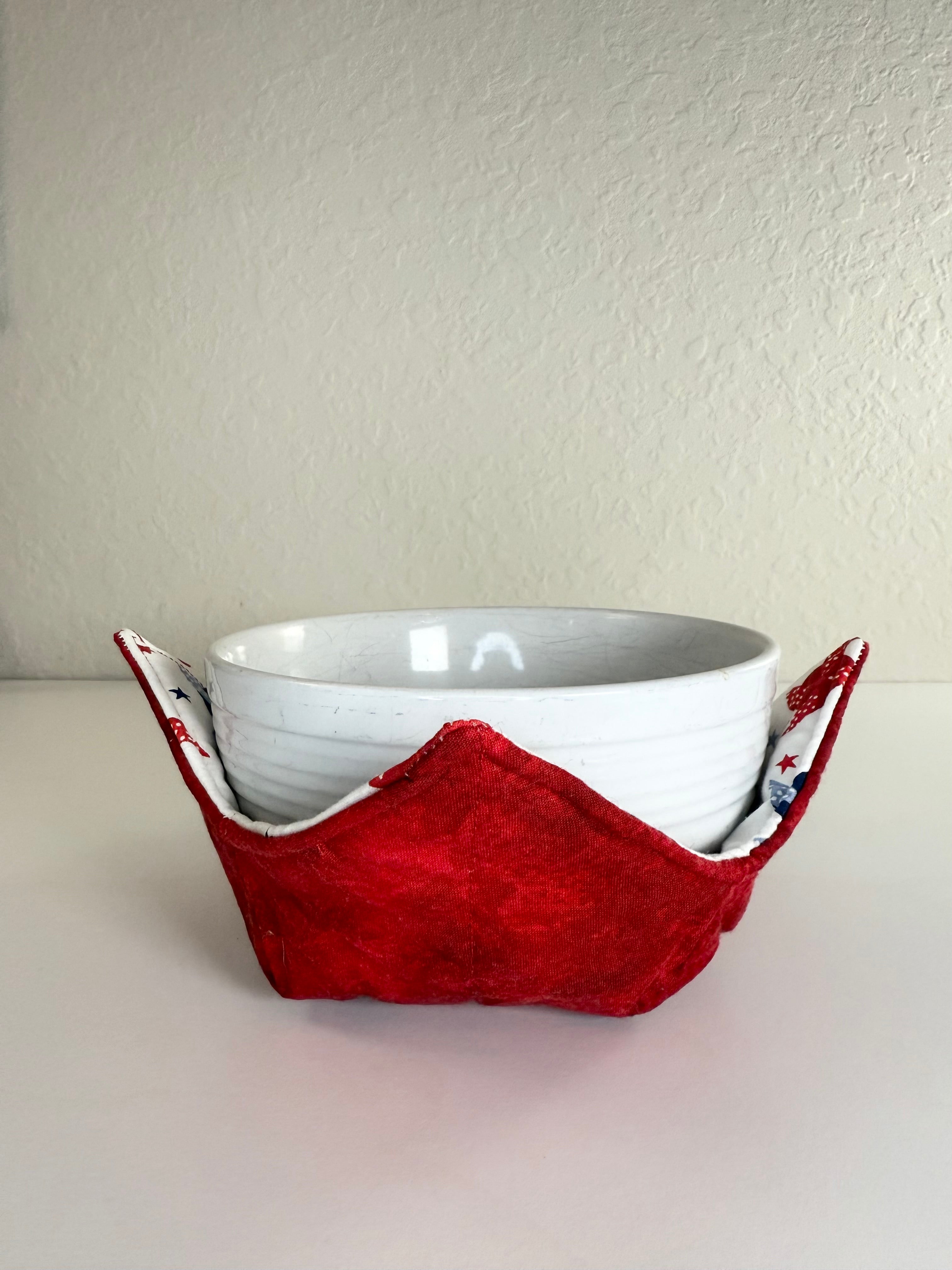 Patriotic Pinwheels Pattern - Bowl Cozies