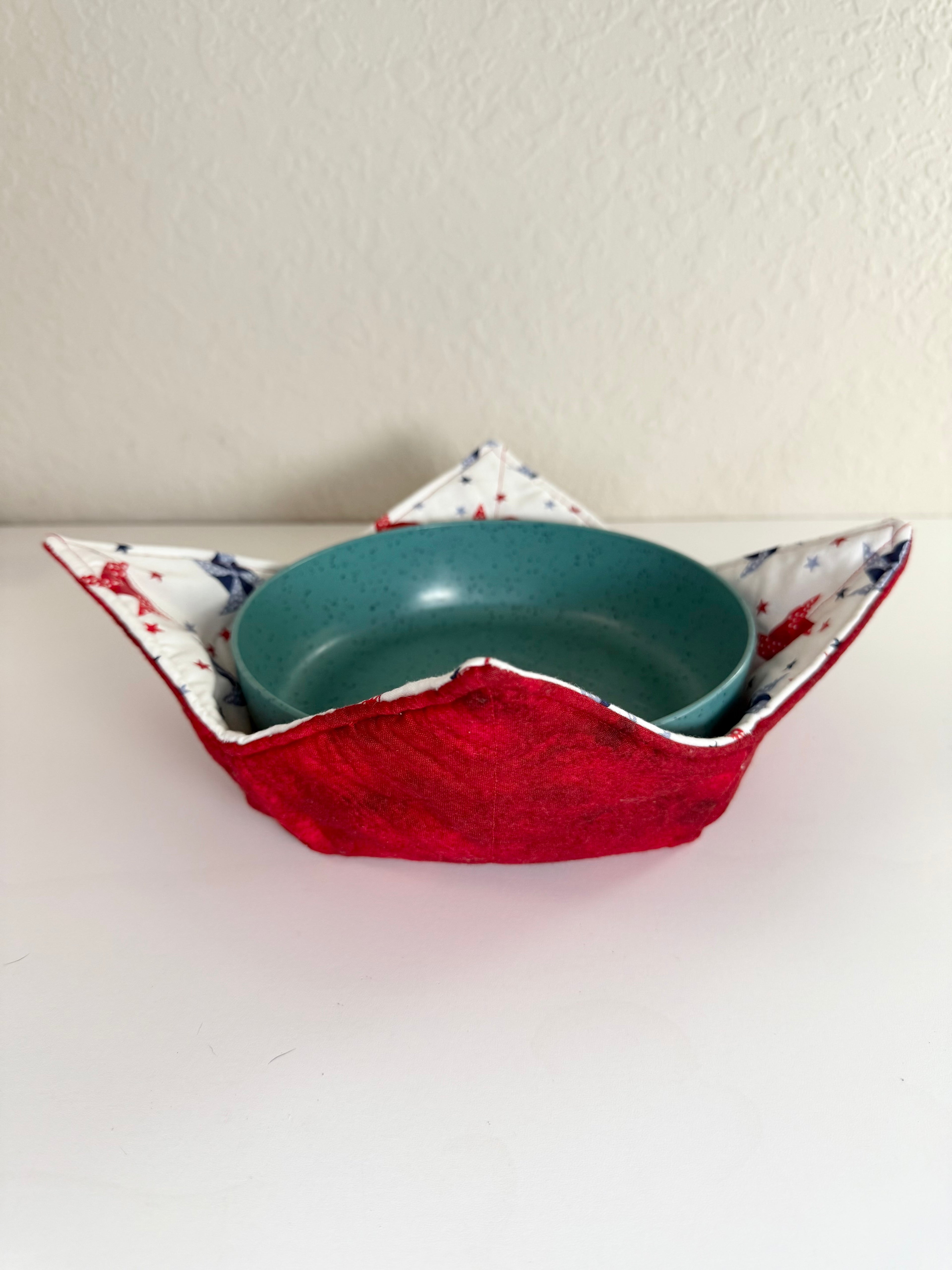 Patriotic Pinwheels Pattern - Bowl Cozies