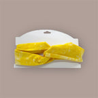 Cotton Twist Headband - Yellow Pattern