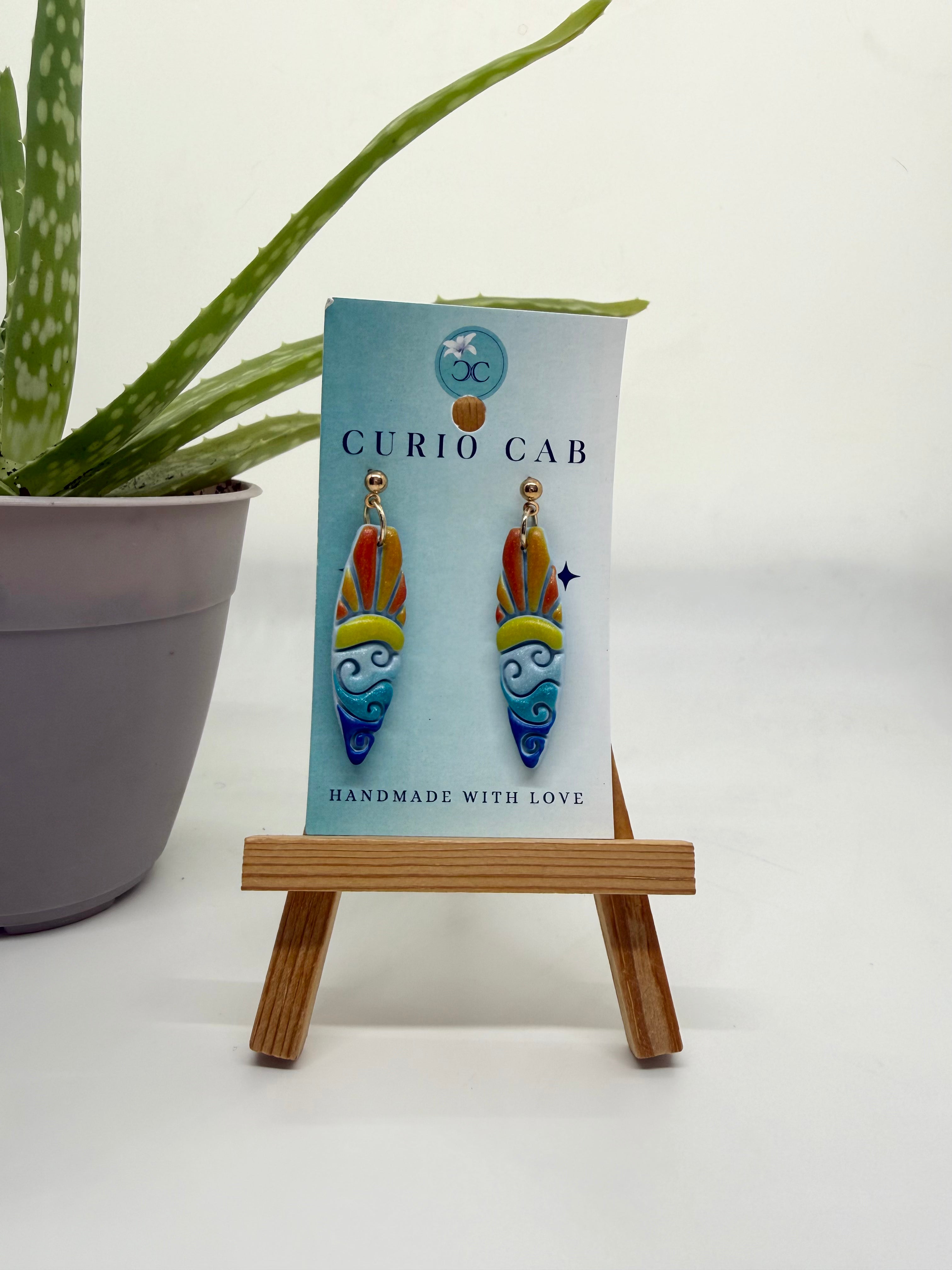 Surfboards - Polymer Clay Earrings