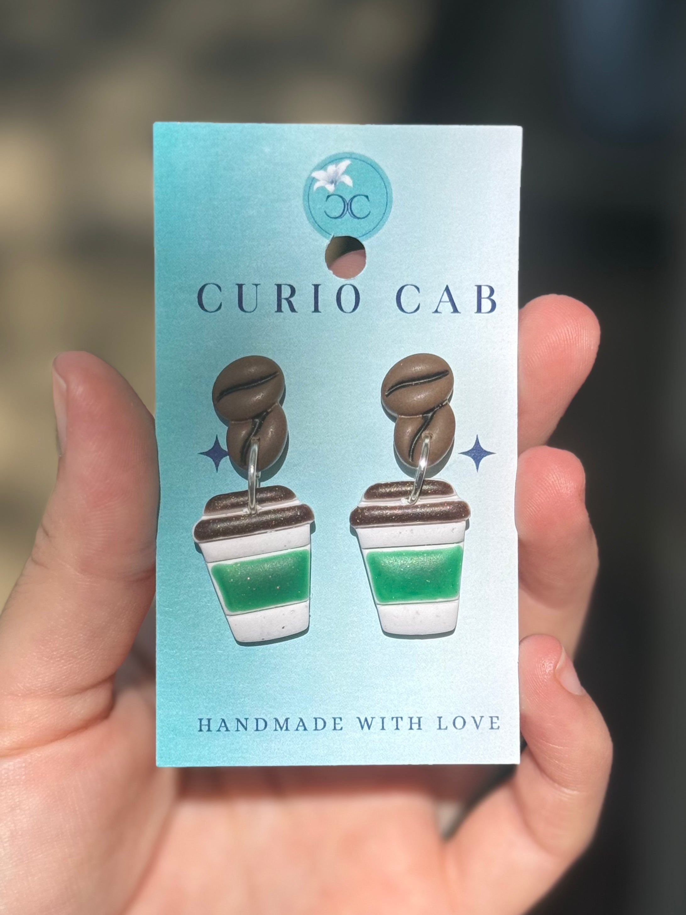 Takeaway Coffee - Polymer Clay Earrings