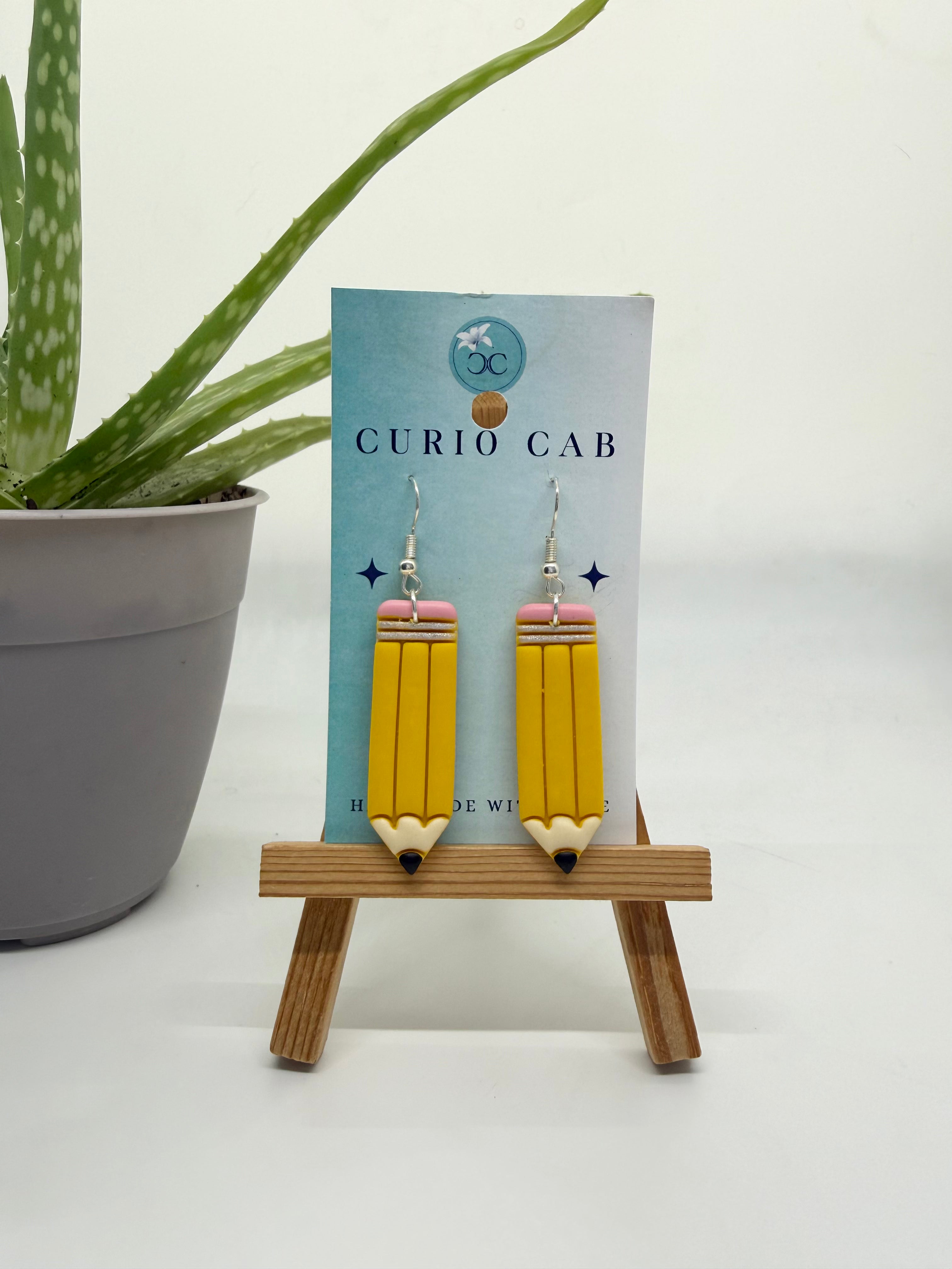 Proper Pencils - Polymer Clay Earrings