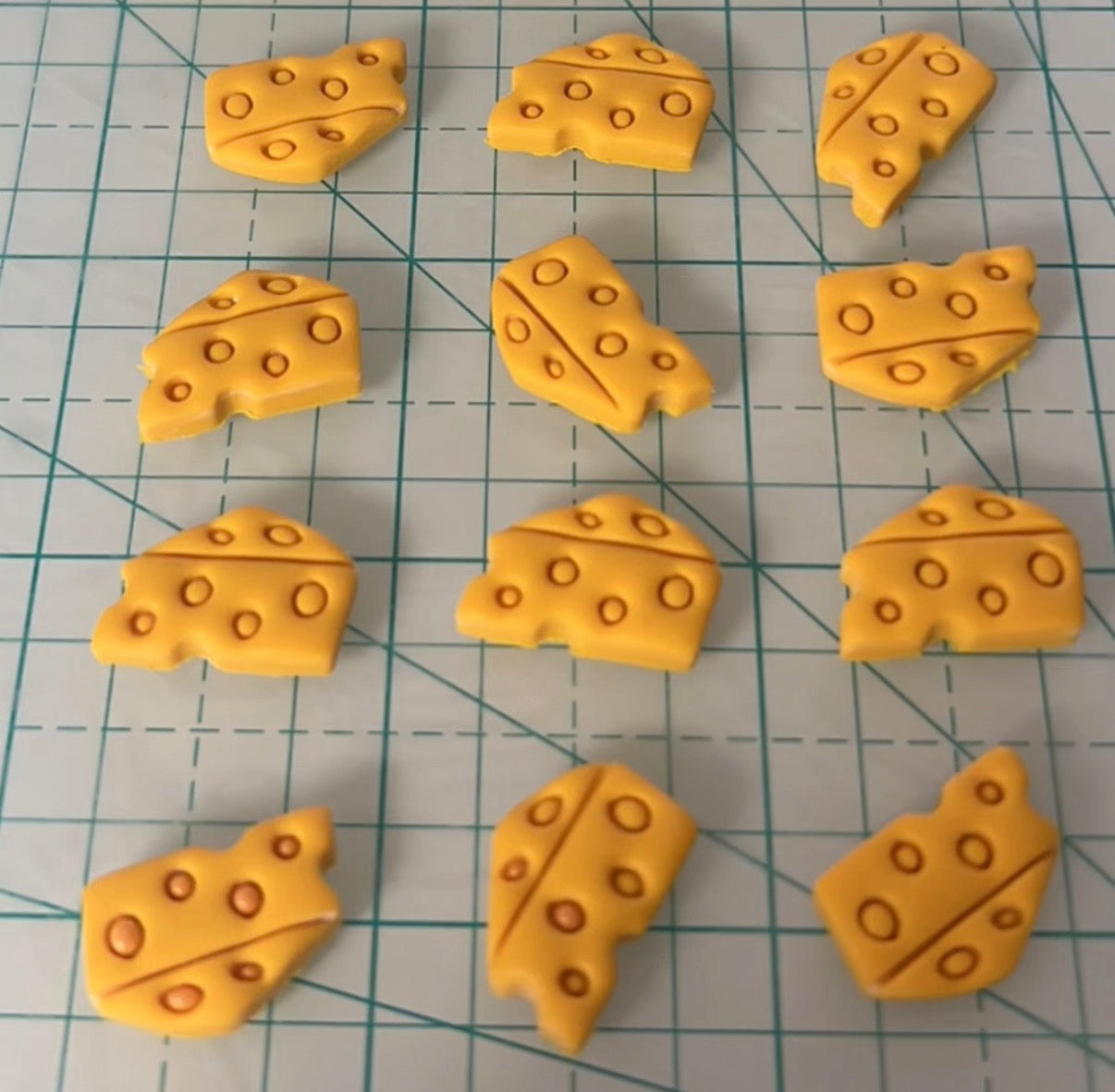 Mini Cheeses - Polymer Clay Studs