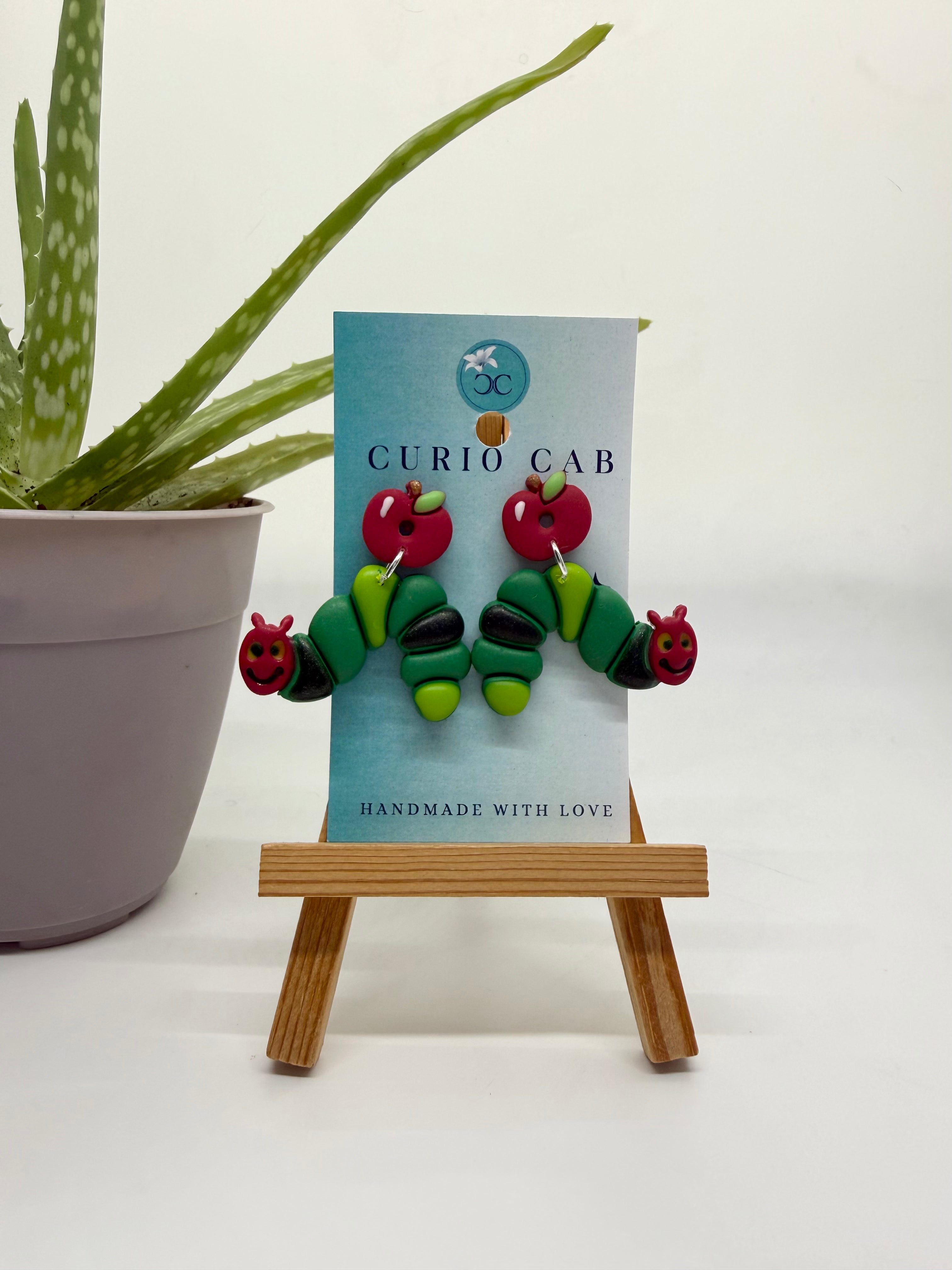 Very Hungry Caterpillars - Polymer Clay Earrings