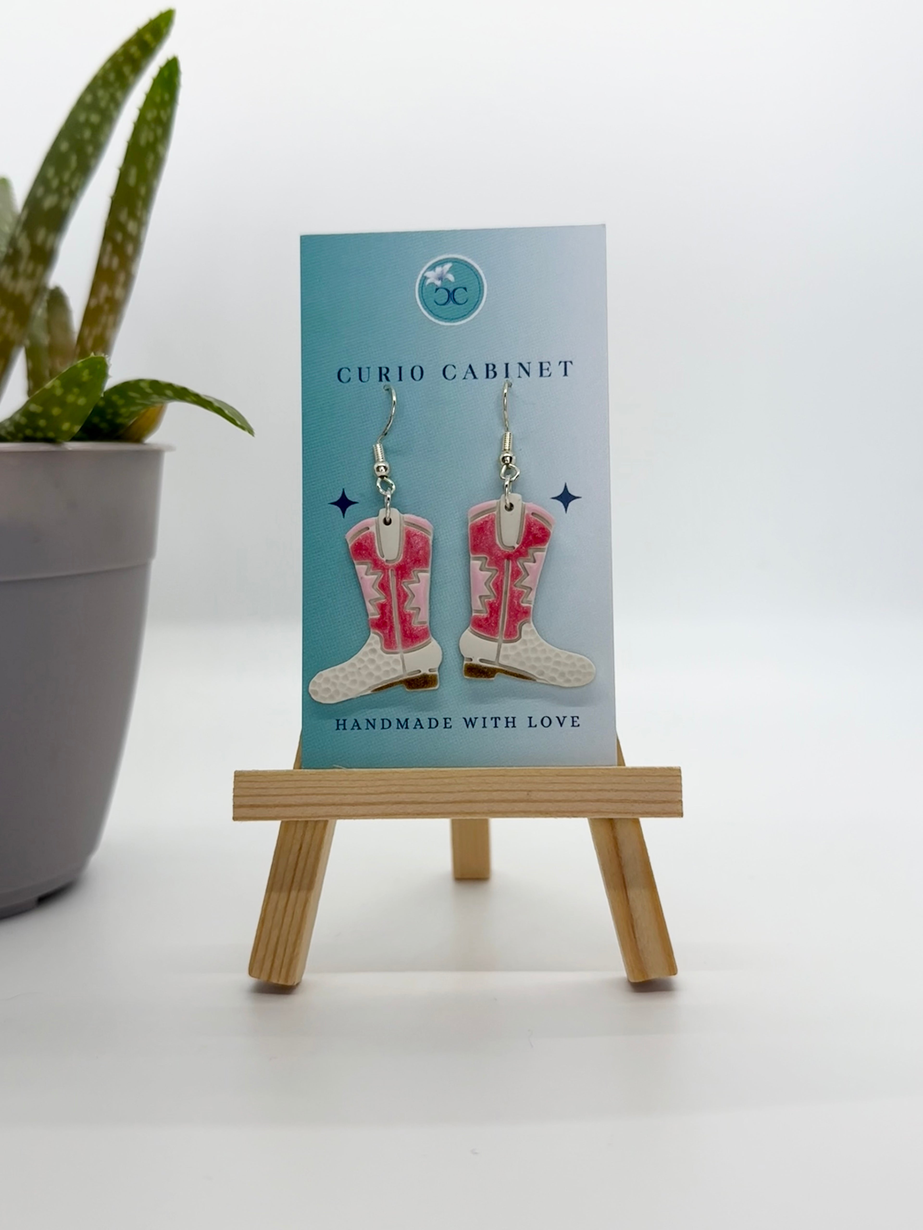 Cowboy Boots - Polymer Clay Earrings