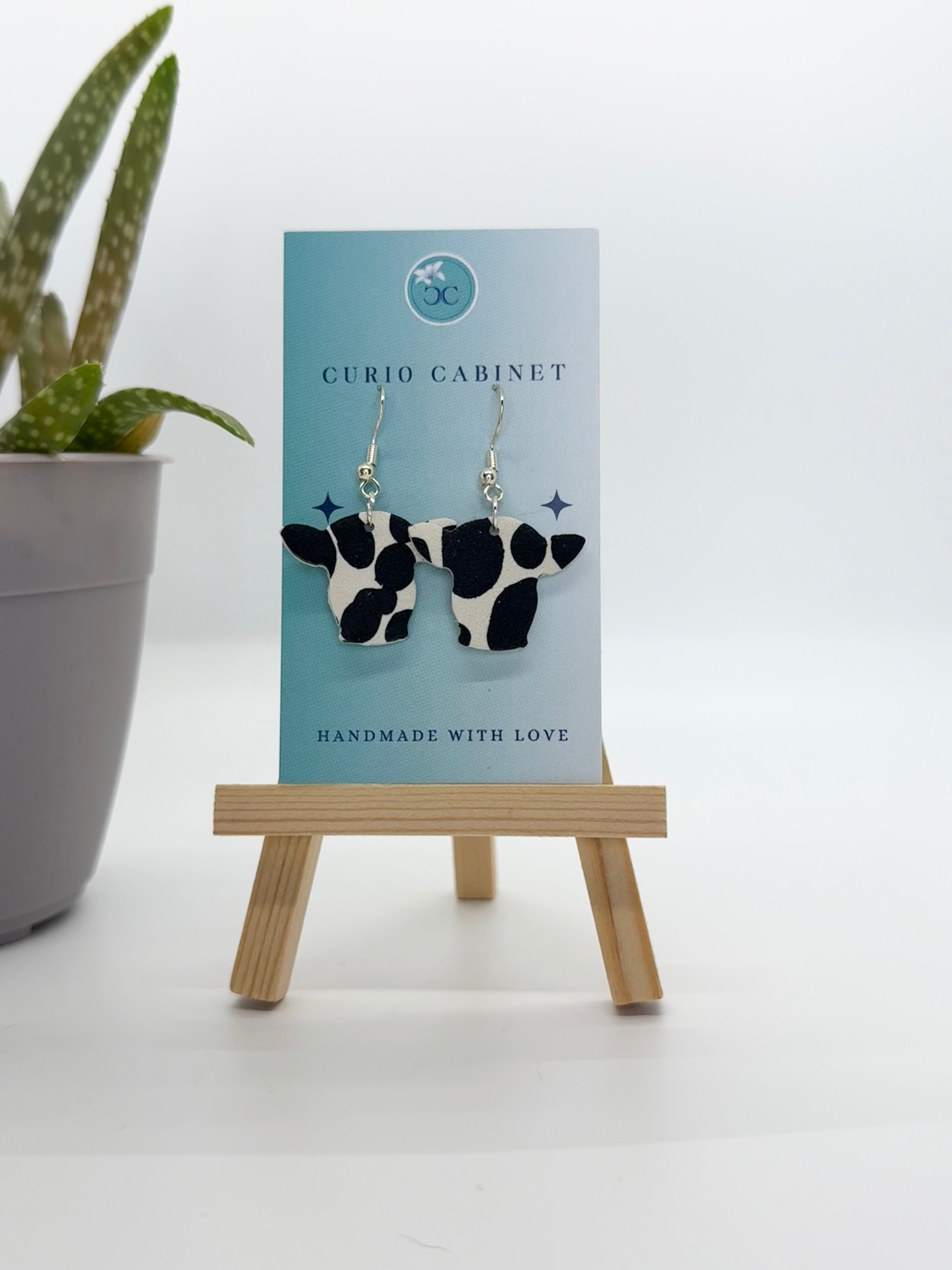 Moo - Polymer Clay Earrings