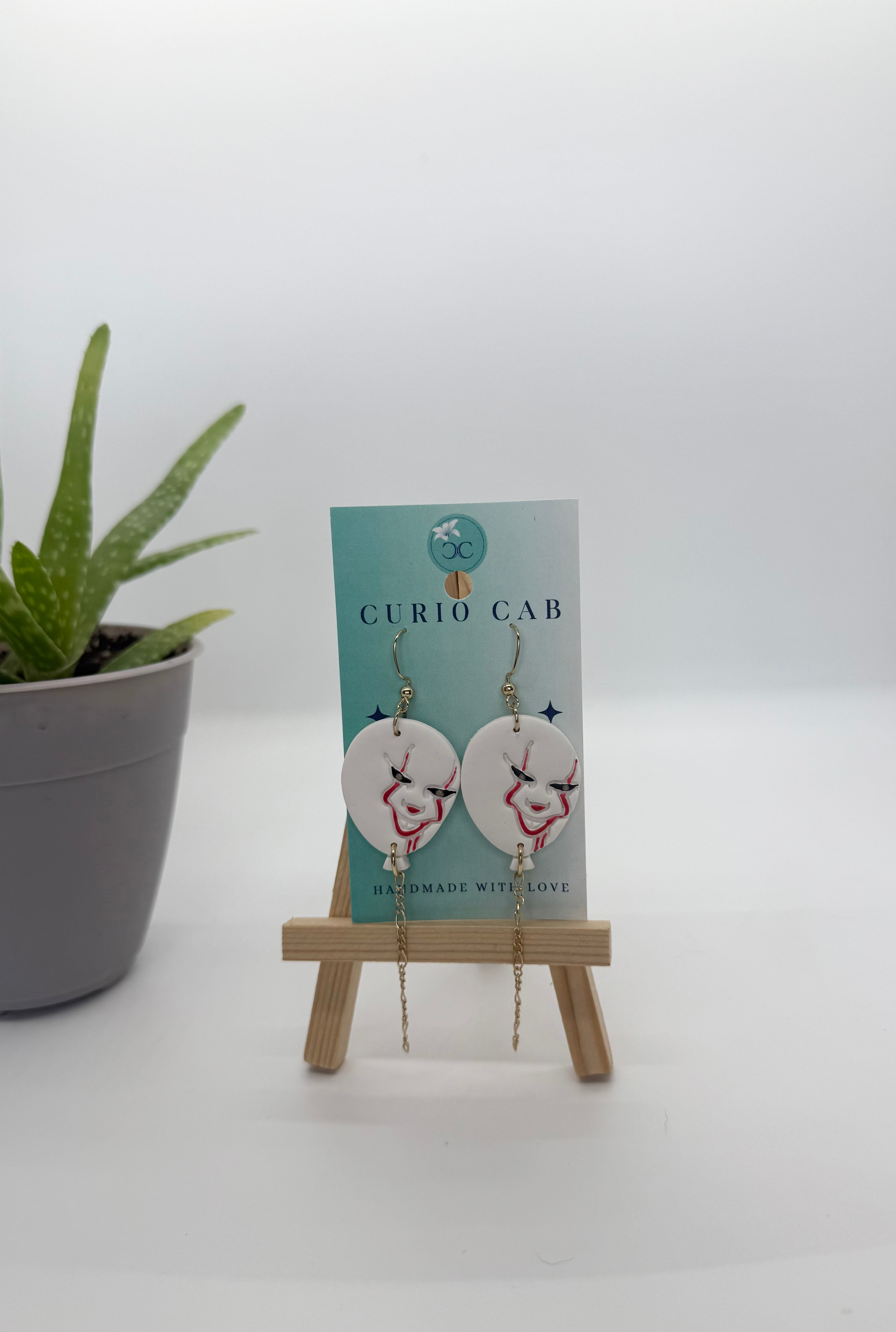 Pennywise It Balloons - Polymer Clay Earrings