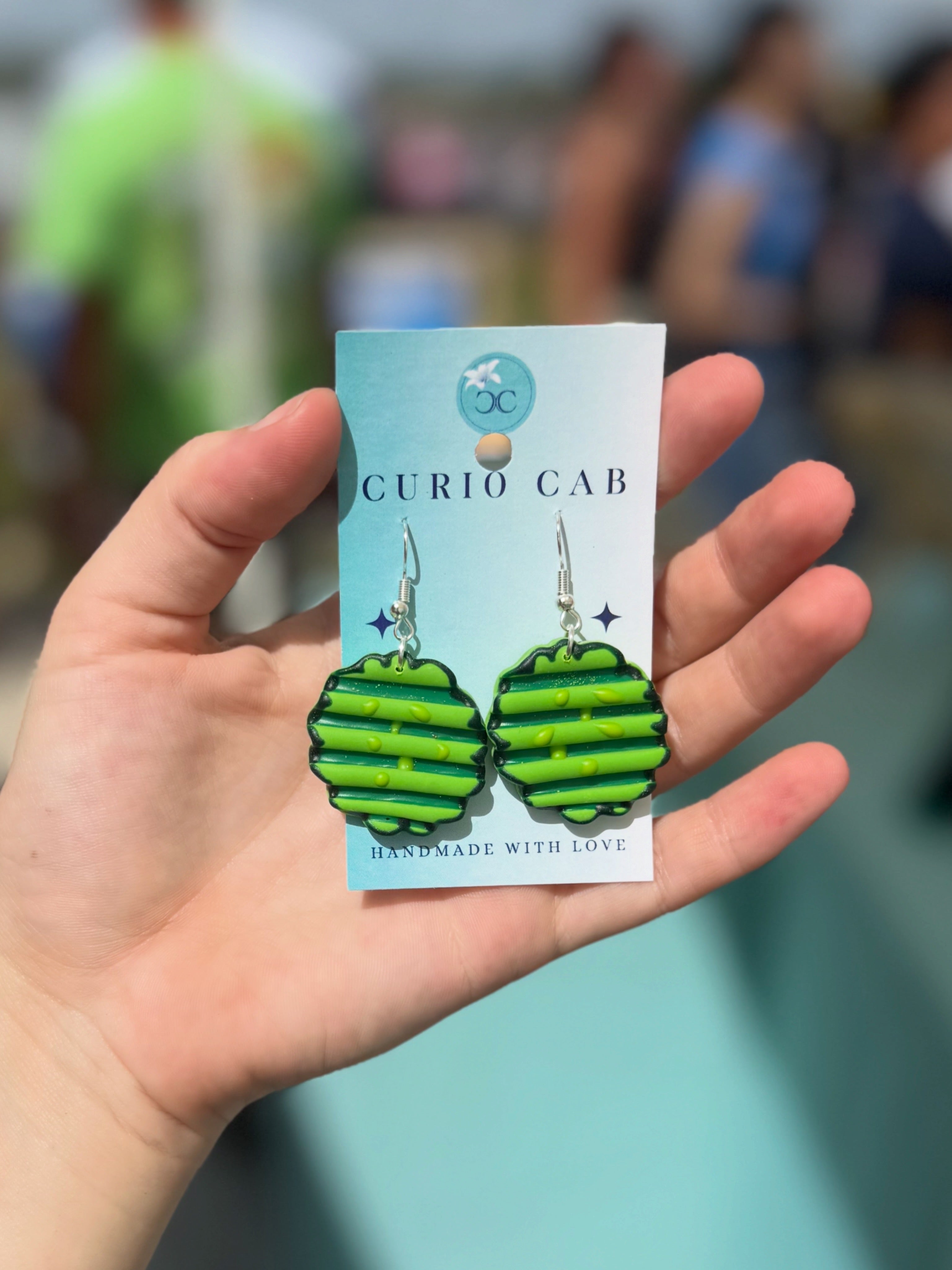 Pickle Chips - Polymer Clay Earrings
