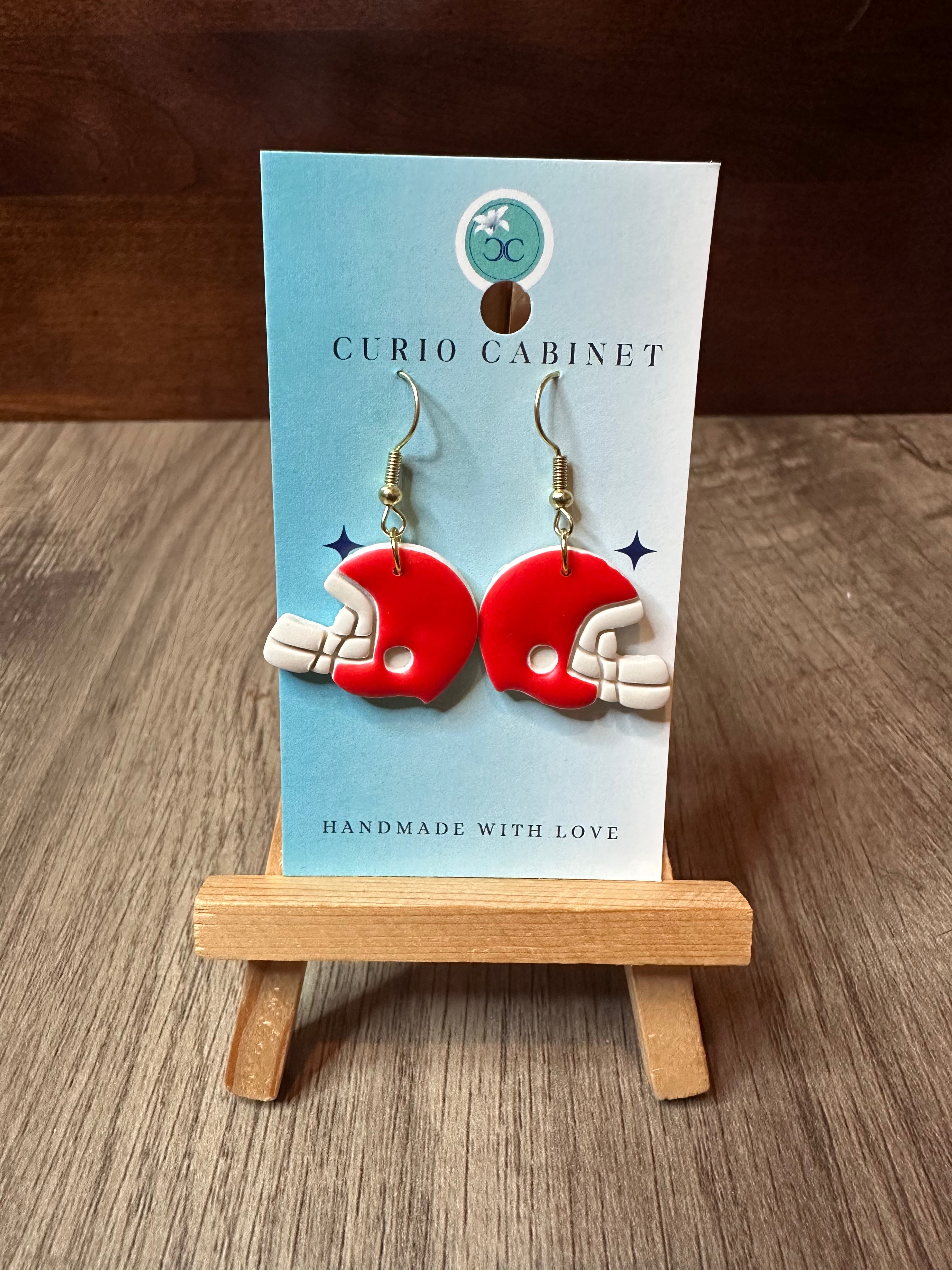 Team Helmets - Polymer Clay Earrings