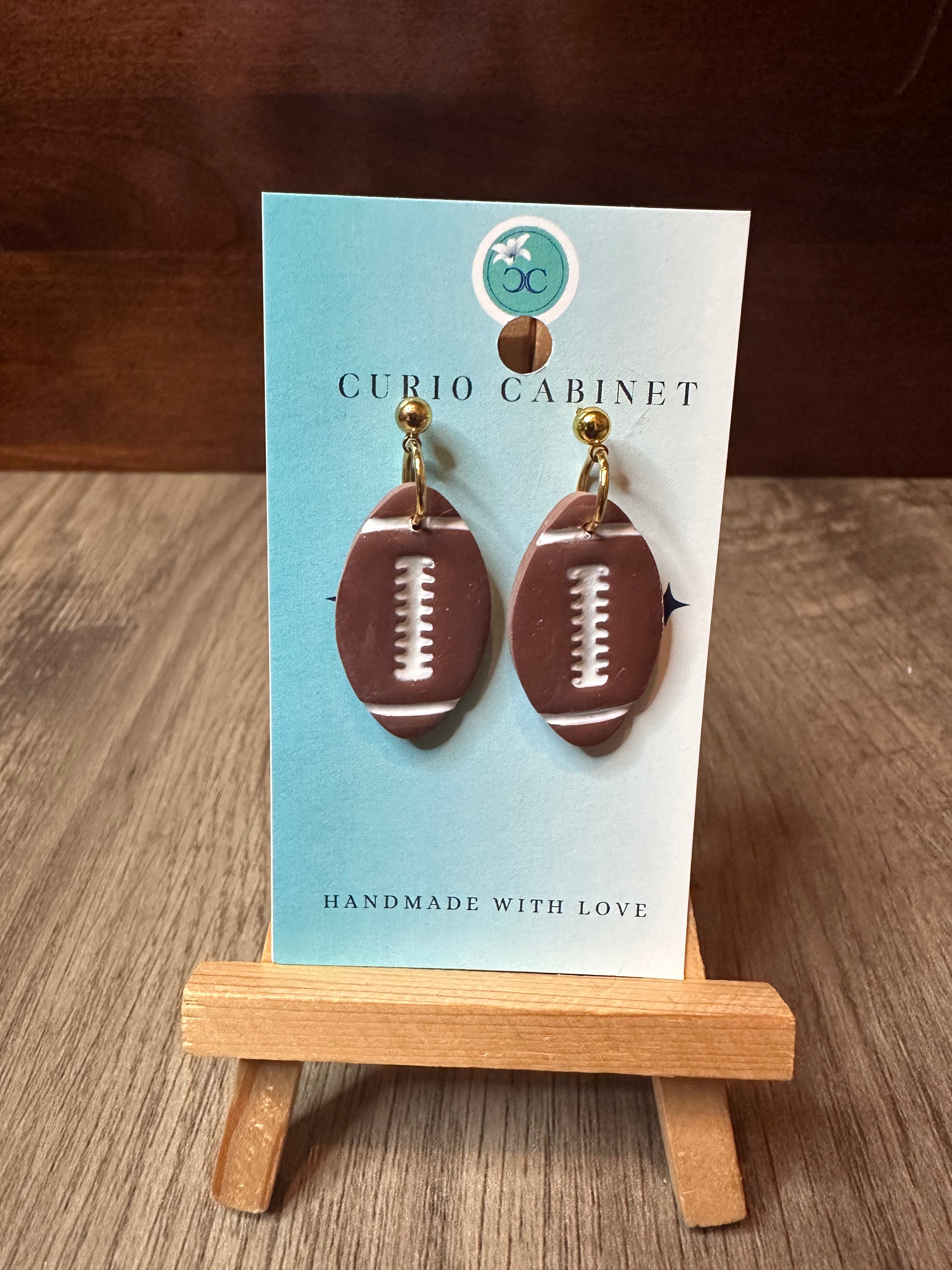 Fun Footballs - Polymer Clay Earrings