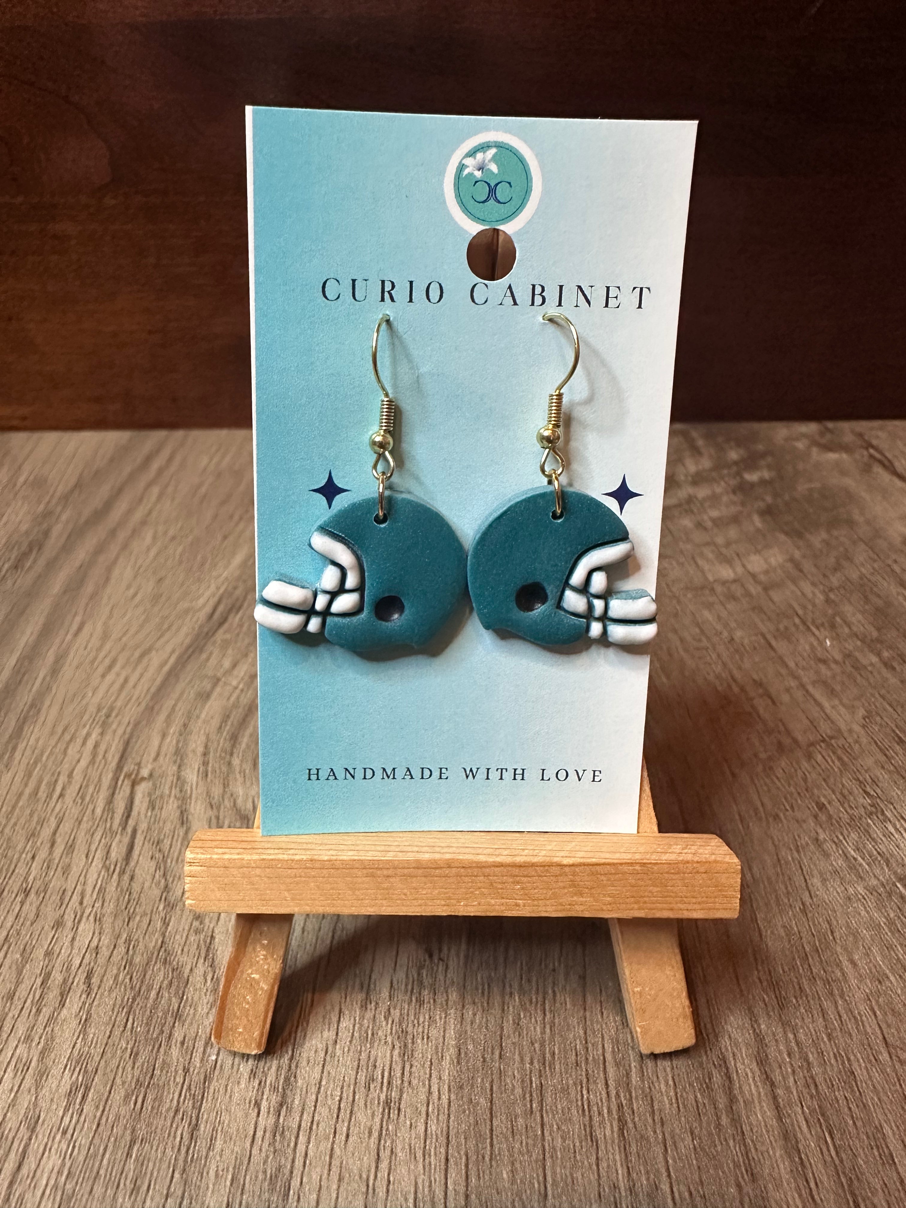 Team Helmets - Polymer Clay Earrings