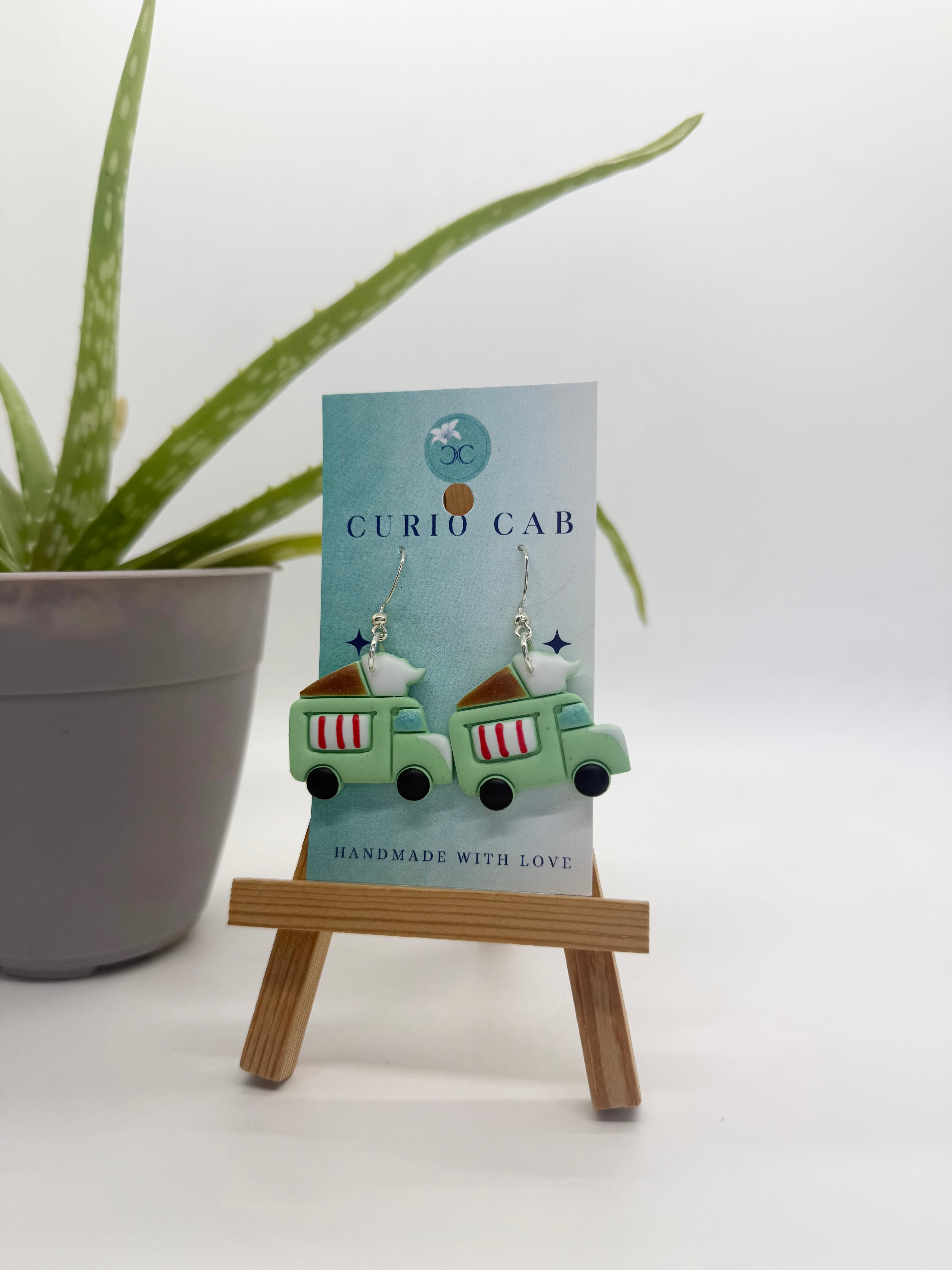 Ice Cream Trucks - Polymer Clay Earrings
