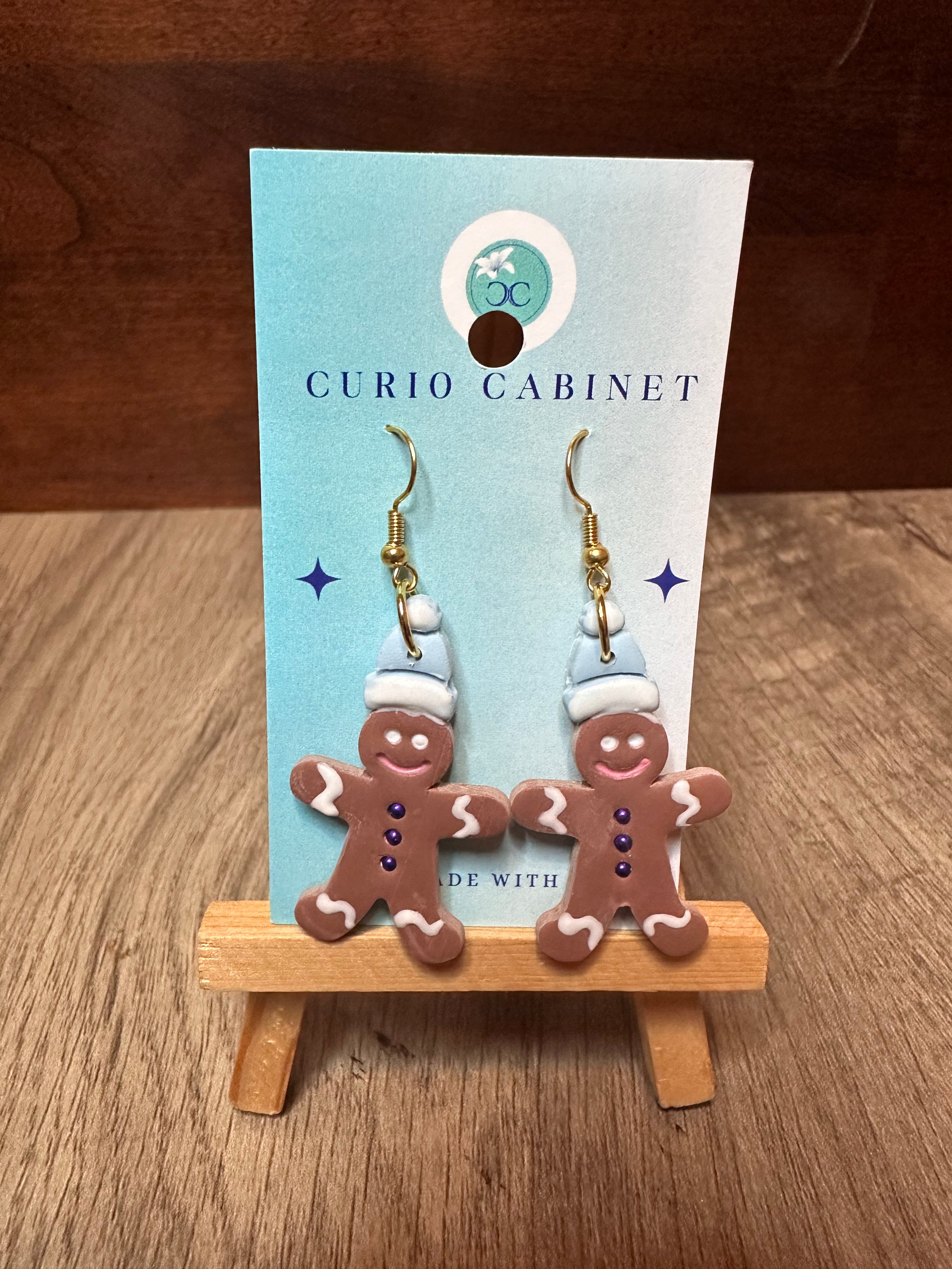 Gingerbread Men - Polymer Clay Earrings