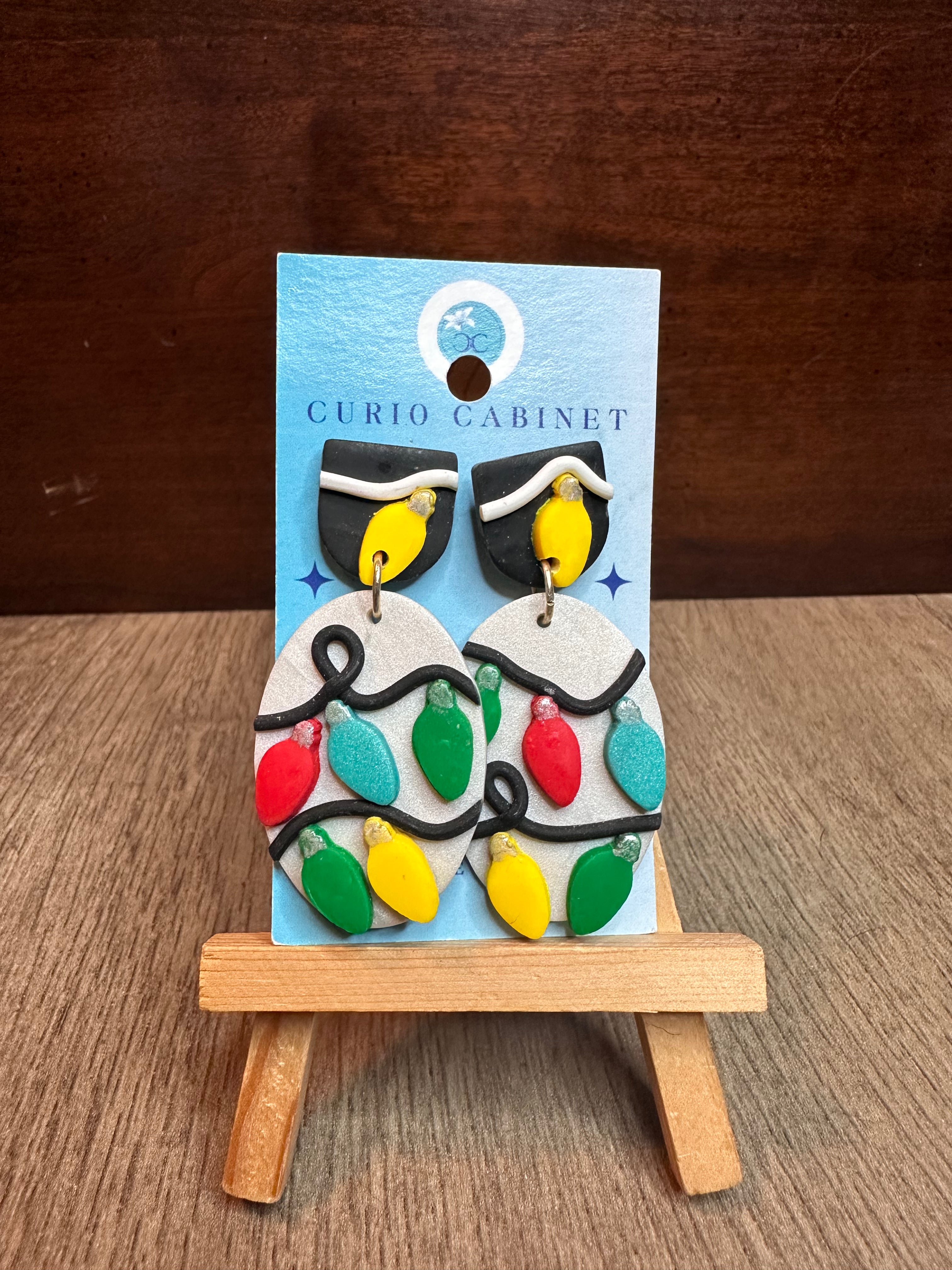 String of Lights - Polymer Clay Earrings