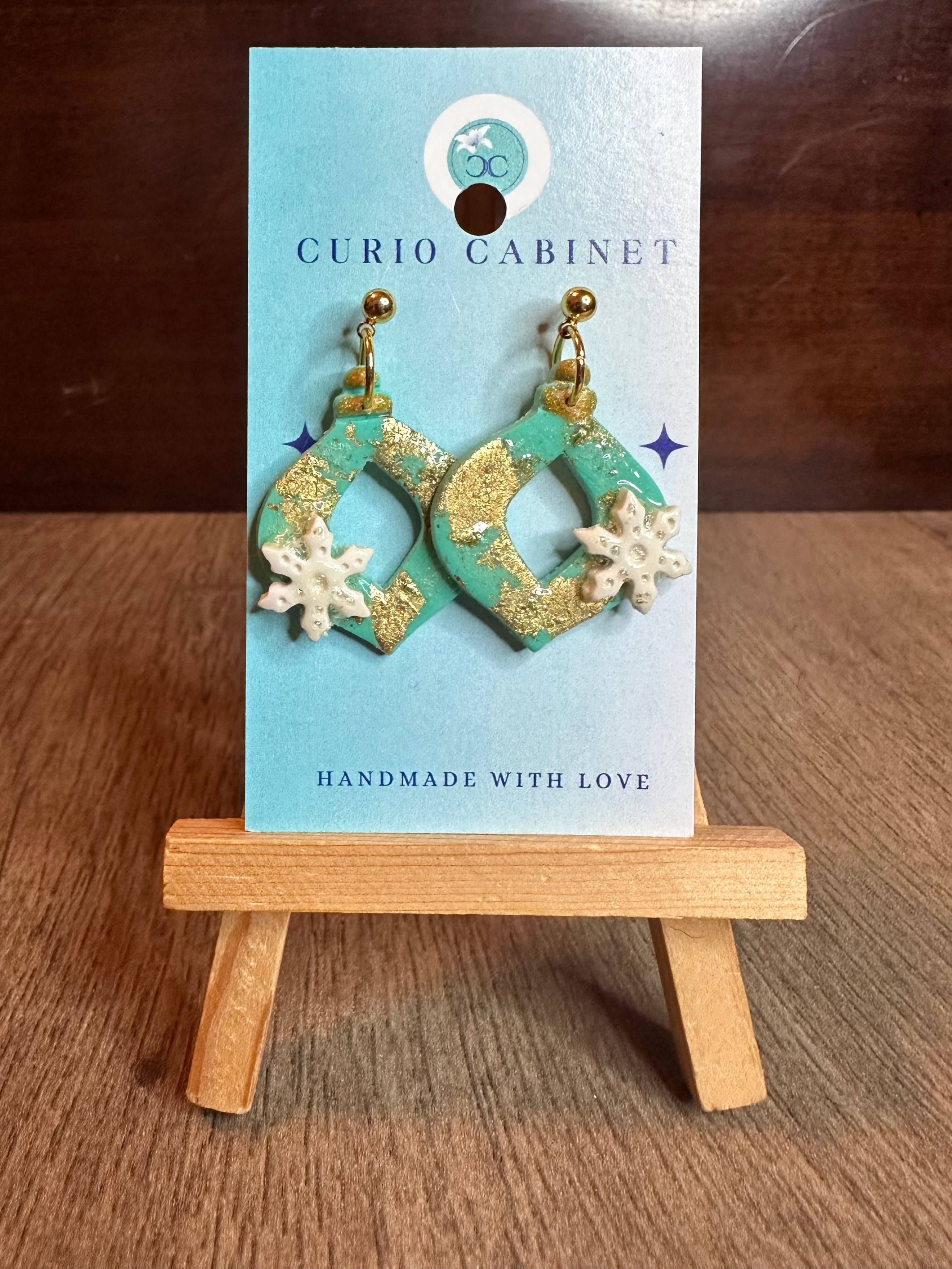 Snowflake Ornaments - Polymer Clay Earrings