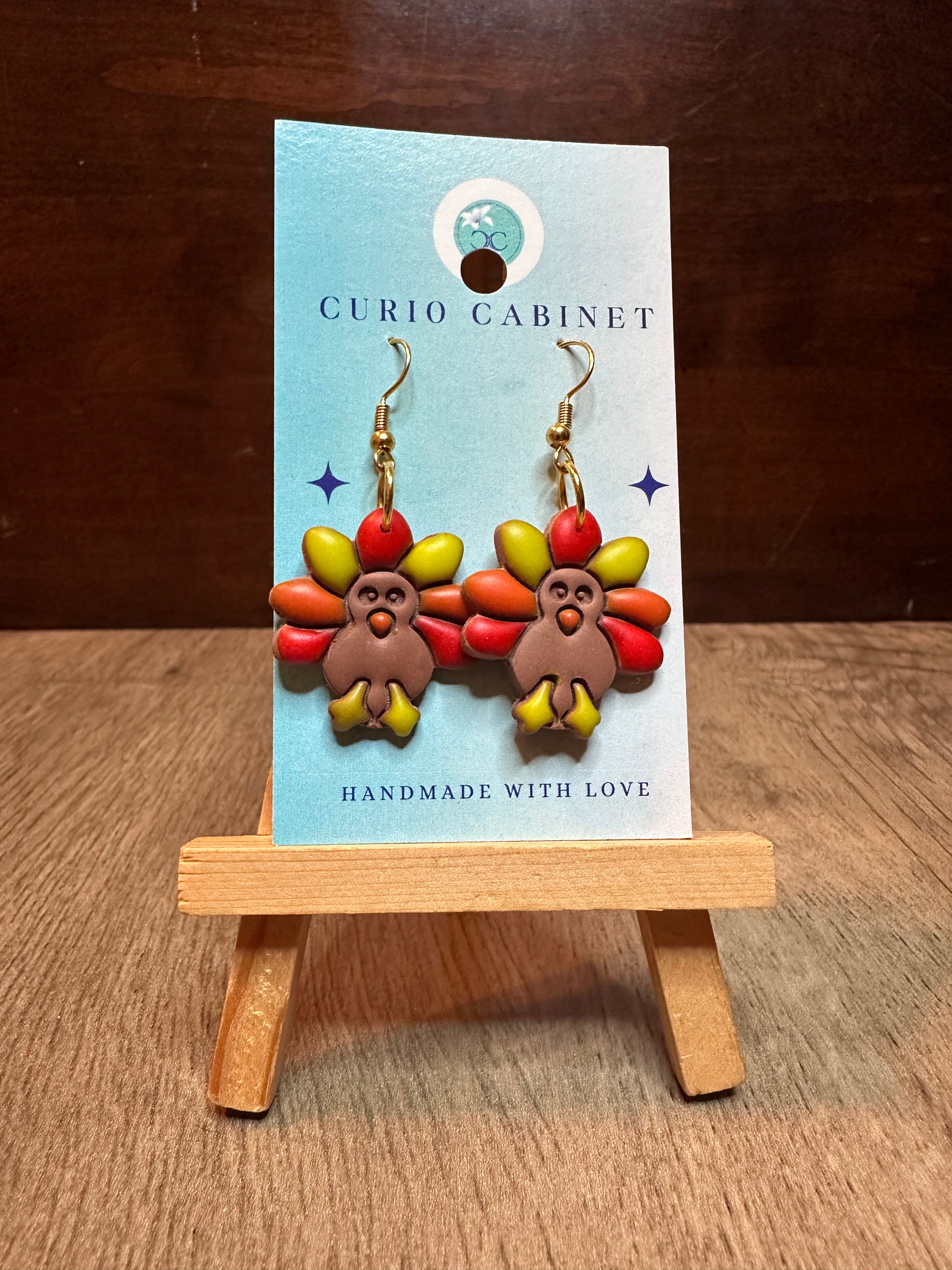 Turkey Trot - Polymer Clay Earrings