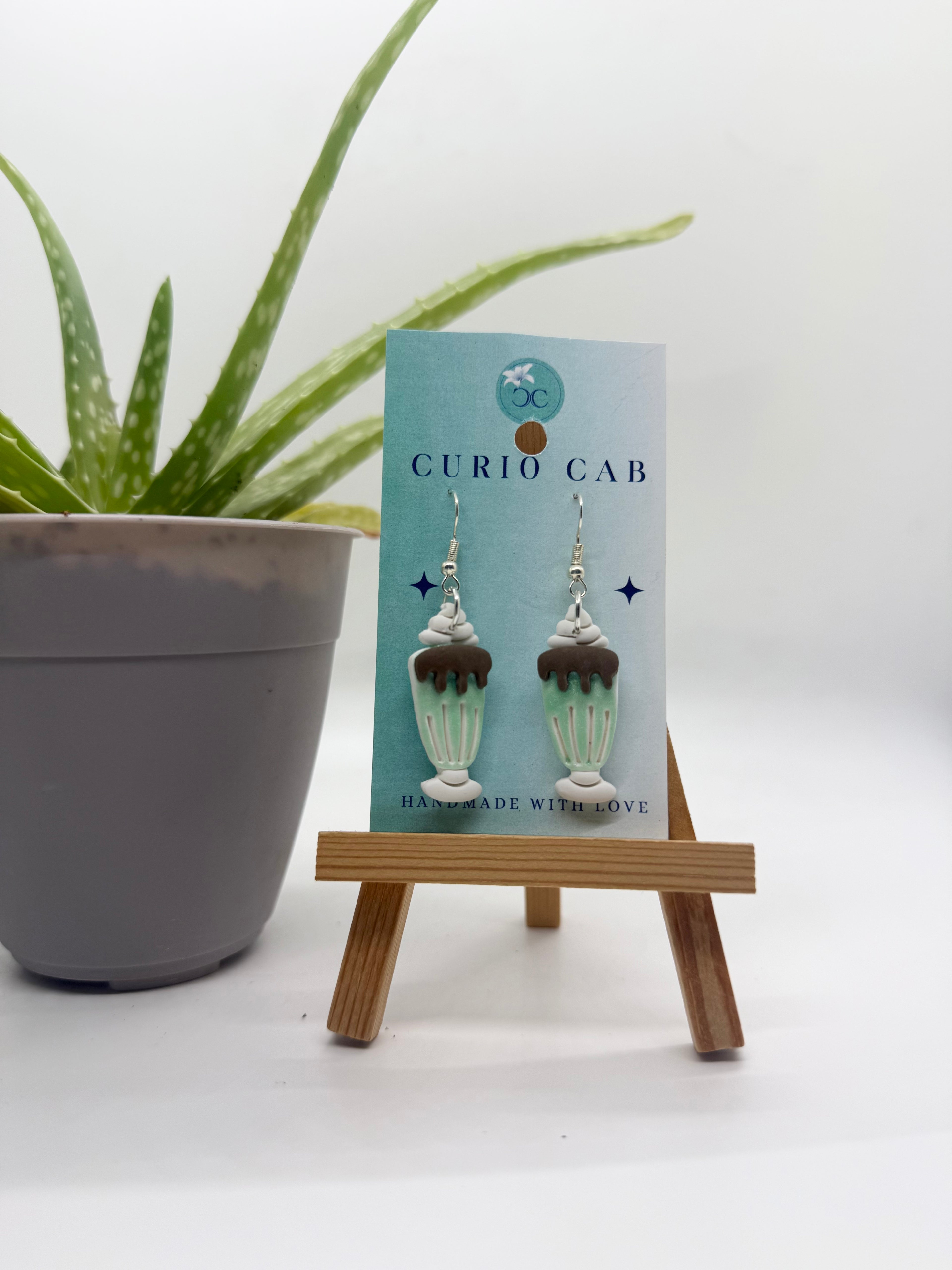 Old-Fashioned Milkshake - Polymer Clay Earrings