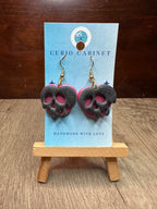 Poisoned Apple Skulls - Polymer Clay Earrings