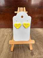 Conversation Hearts - Polymer Clay Studs