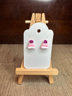 Stocking Caps - Polymer Clay Studs