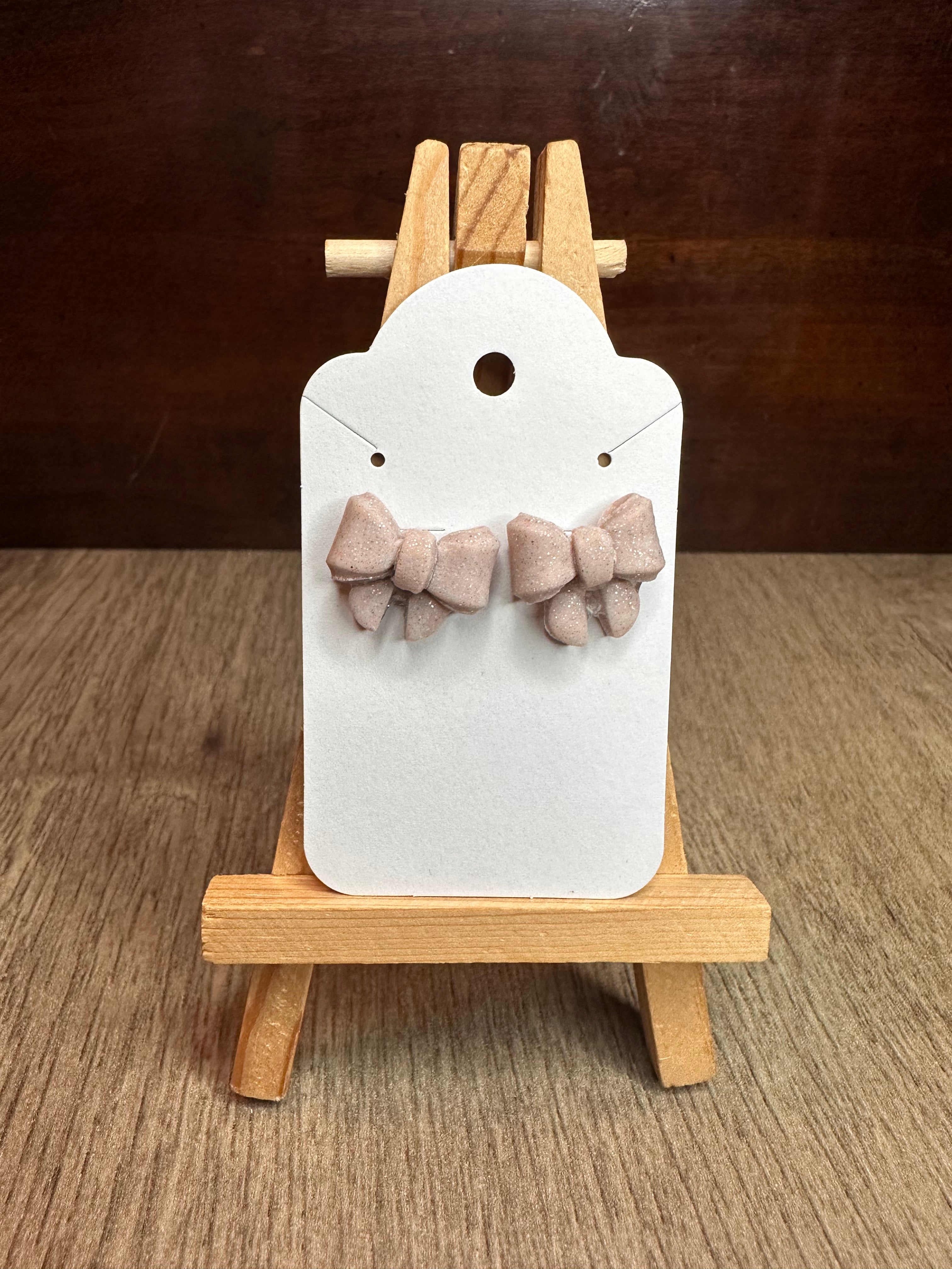 Bitty Bows - Polymer Clay Studs
