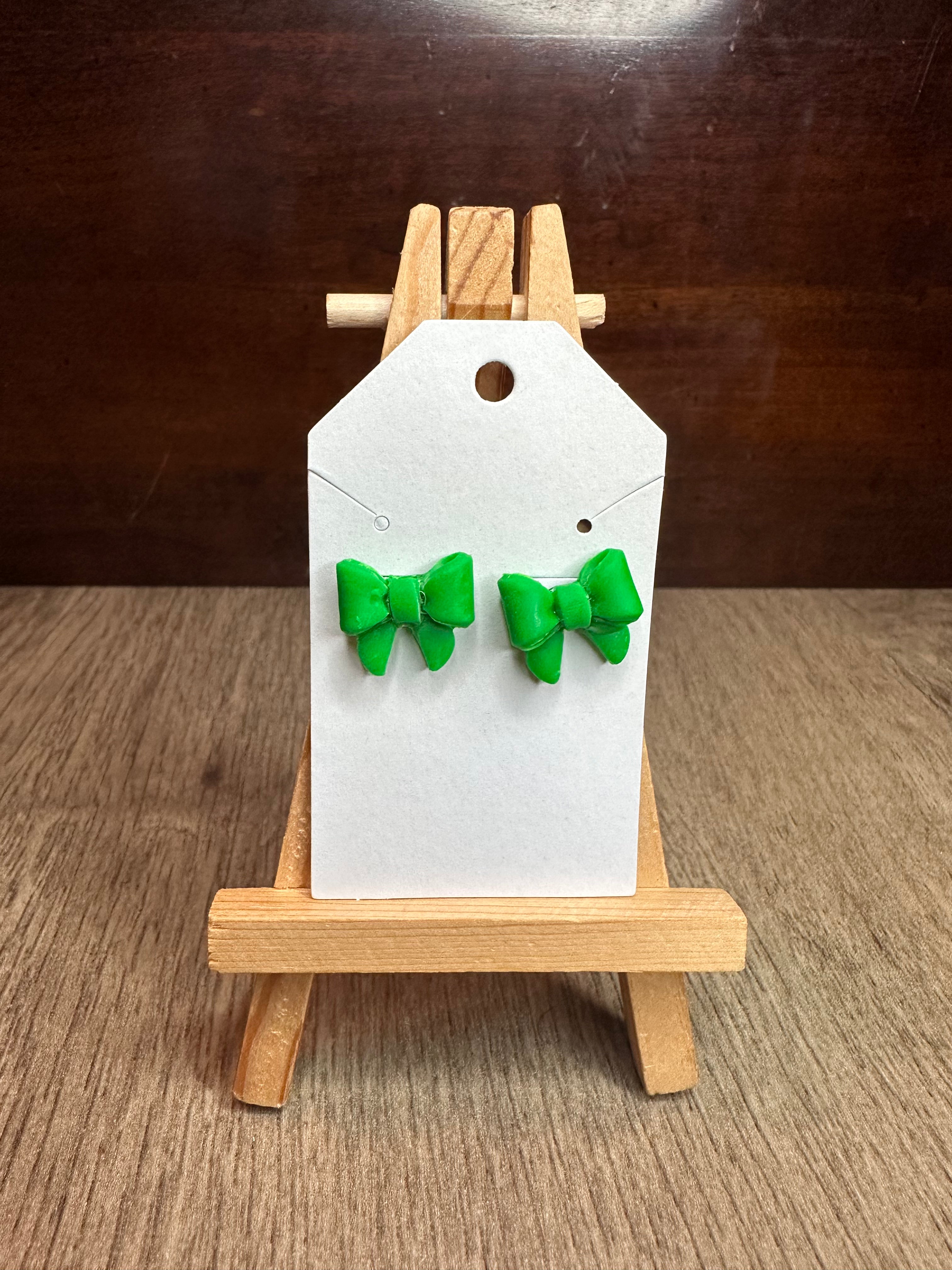 Bitty Bows - Polymer Clay Studs