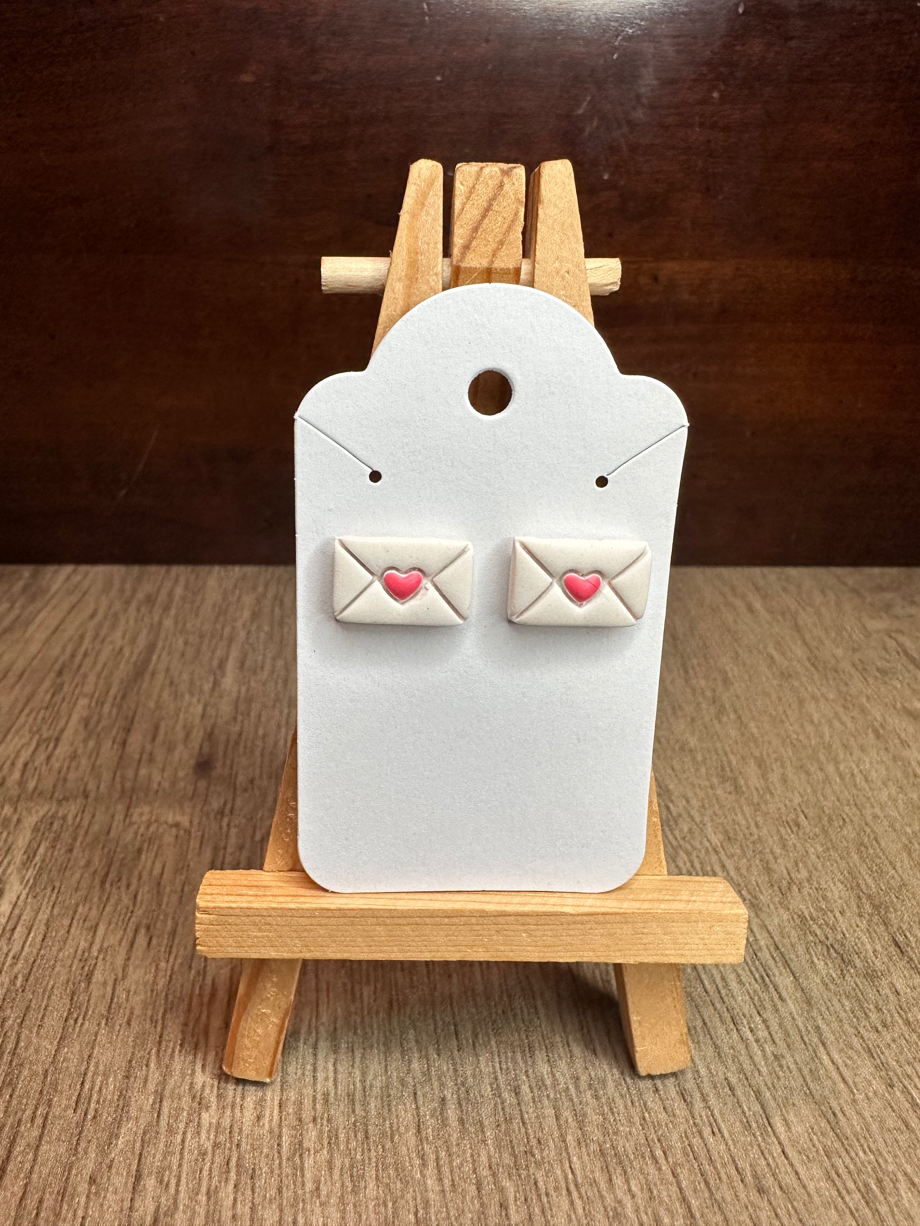Love Letters - Polymer Clay Studs