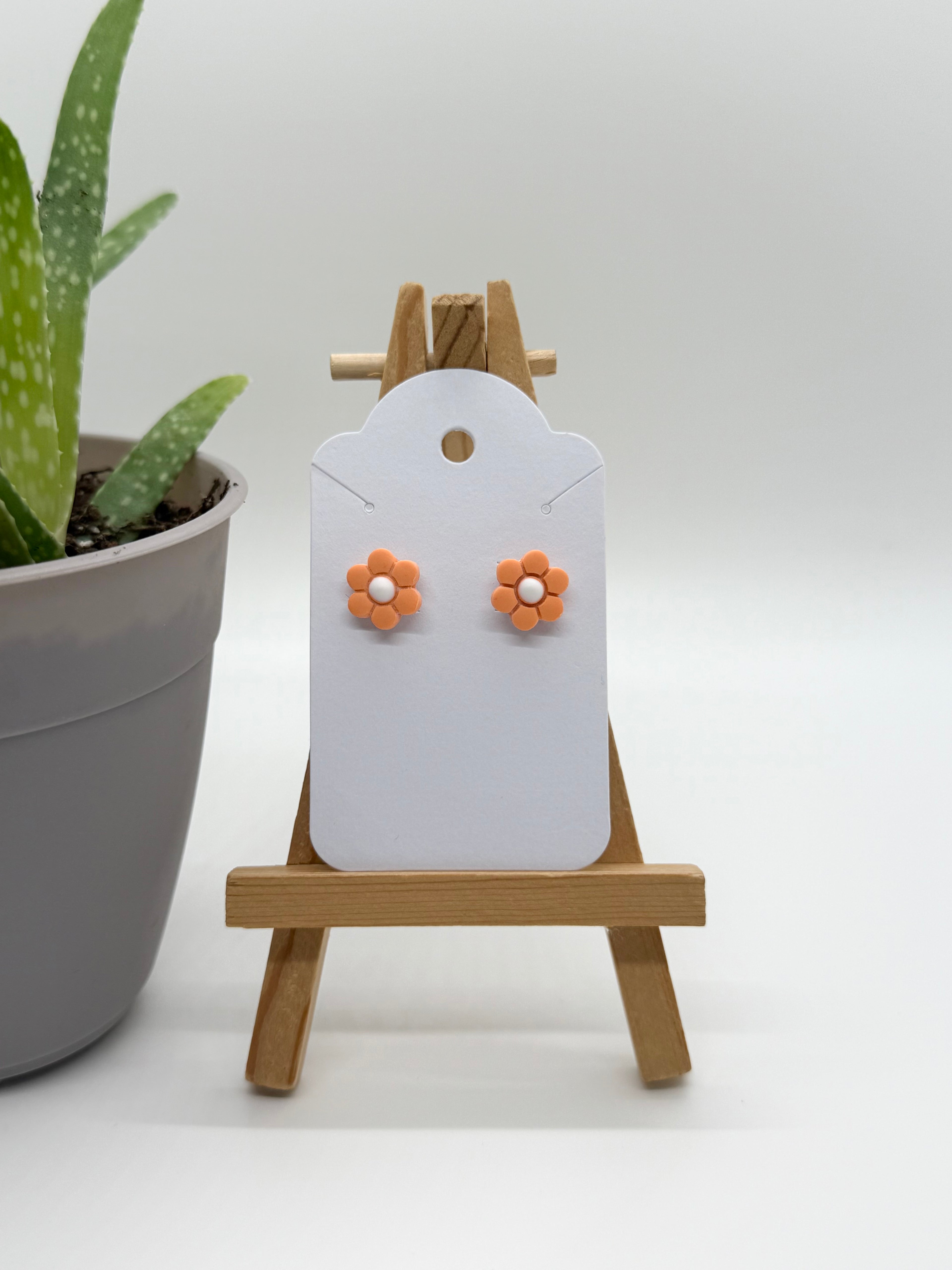 Daisies - Polymer Clay Studs