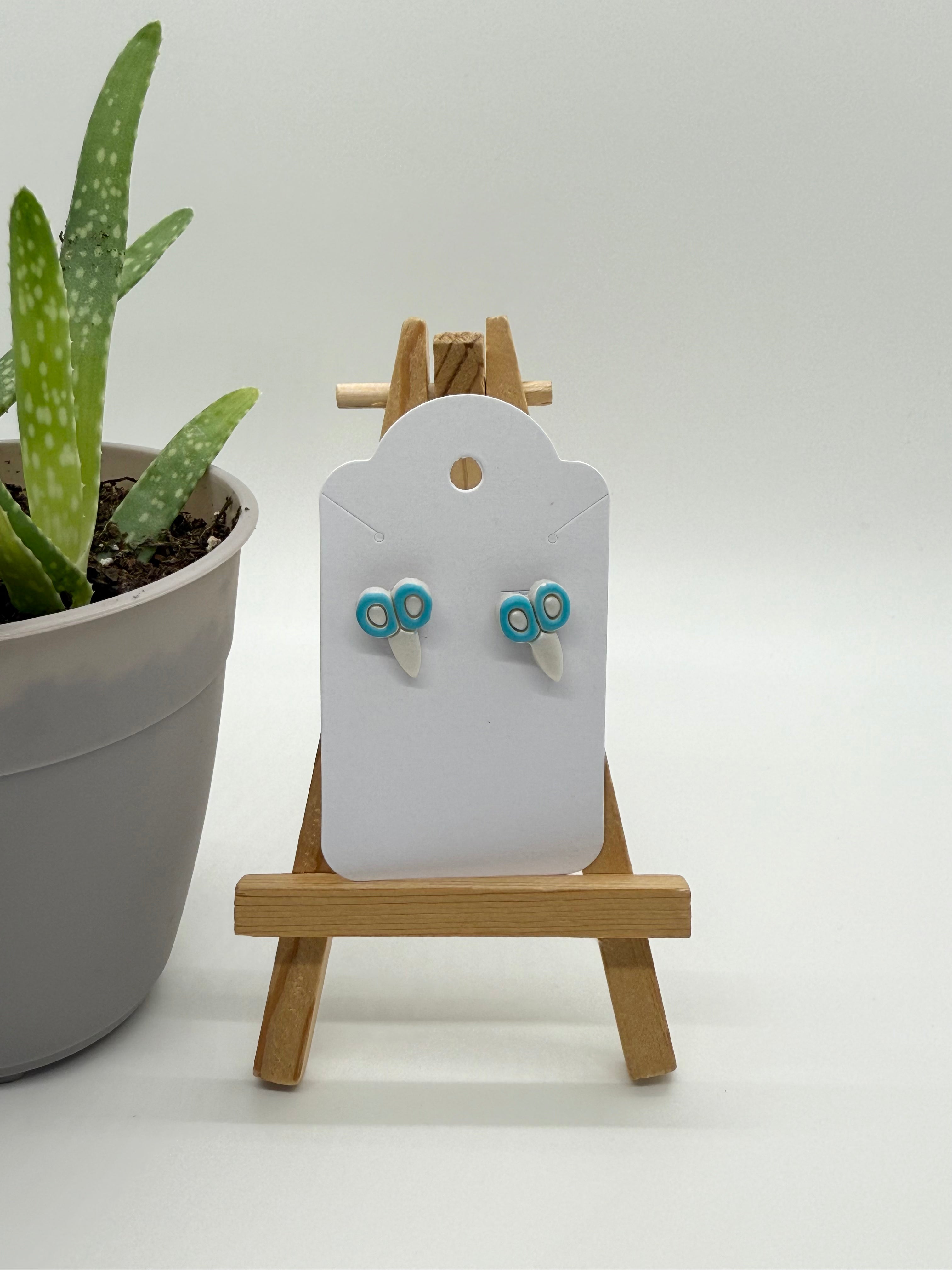 School Scissors - Polymer Clay Studs