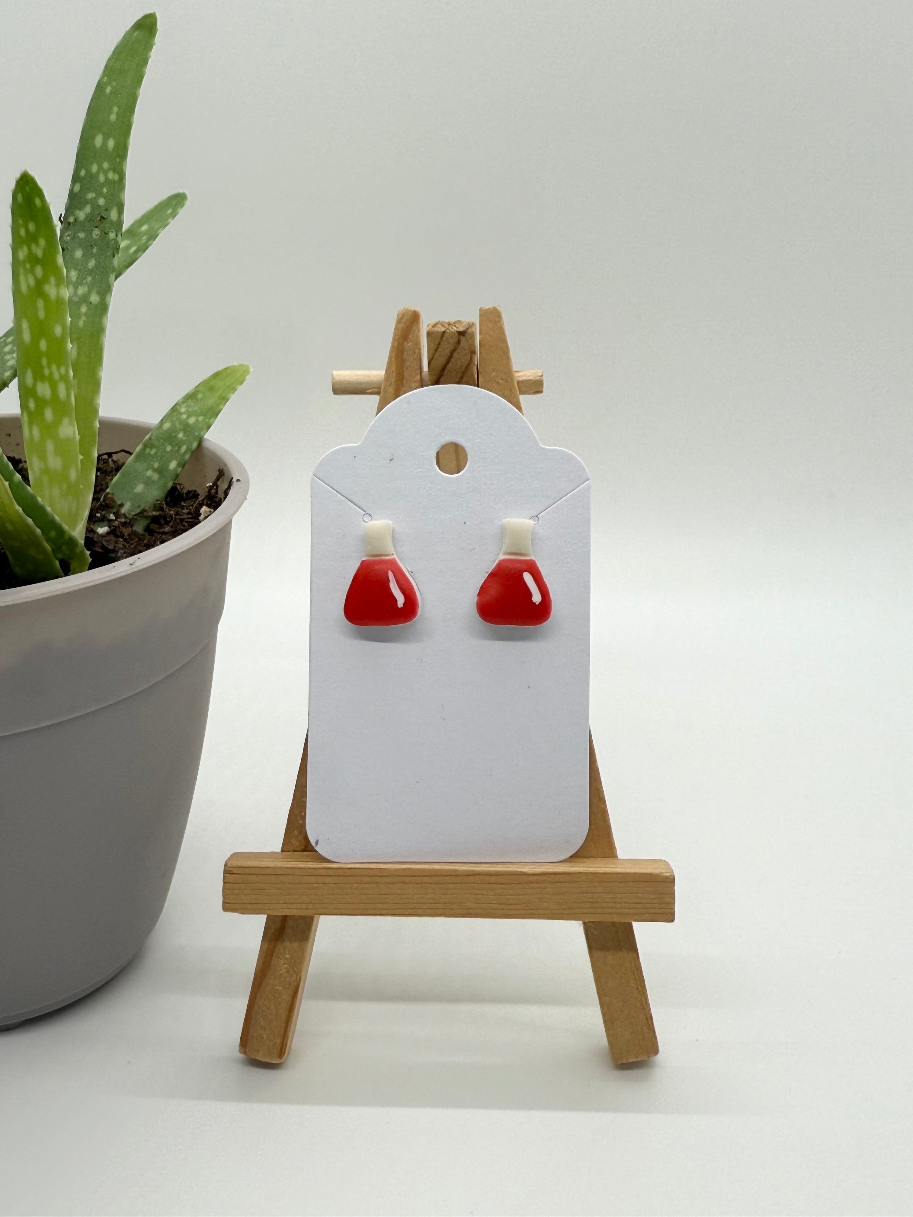 Science Beakers - Polymer Clay Studs