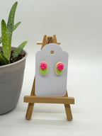 Small Rosettes - Polymer Clay Studs