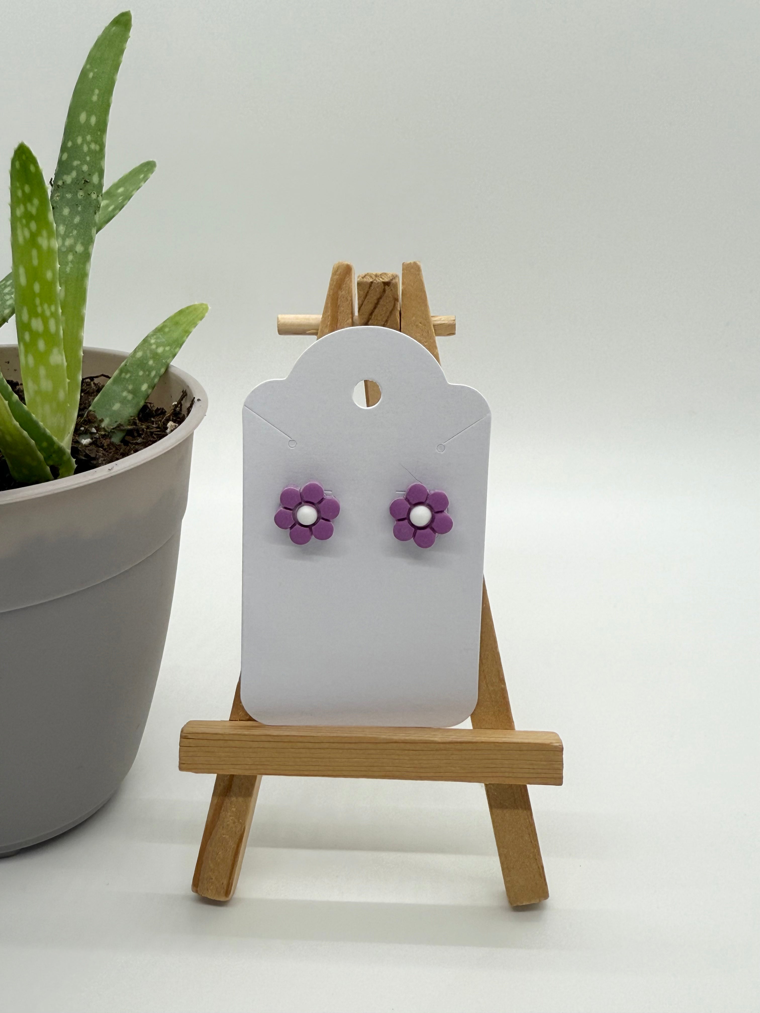 Daisies - Polymer Clay Studs