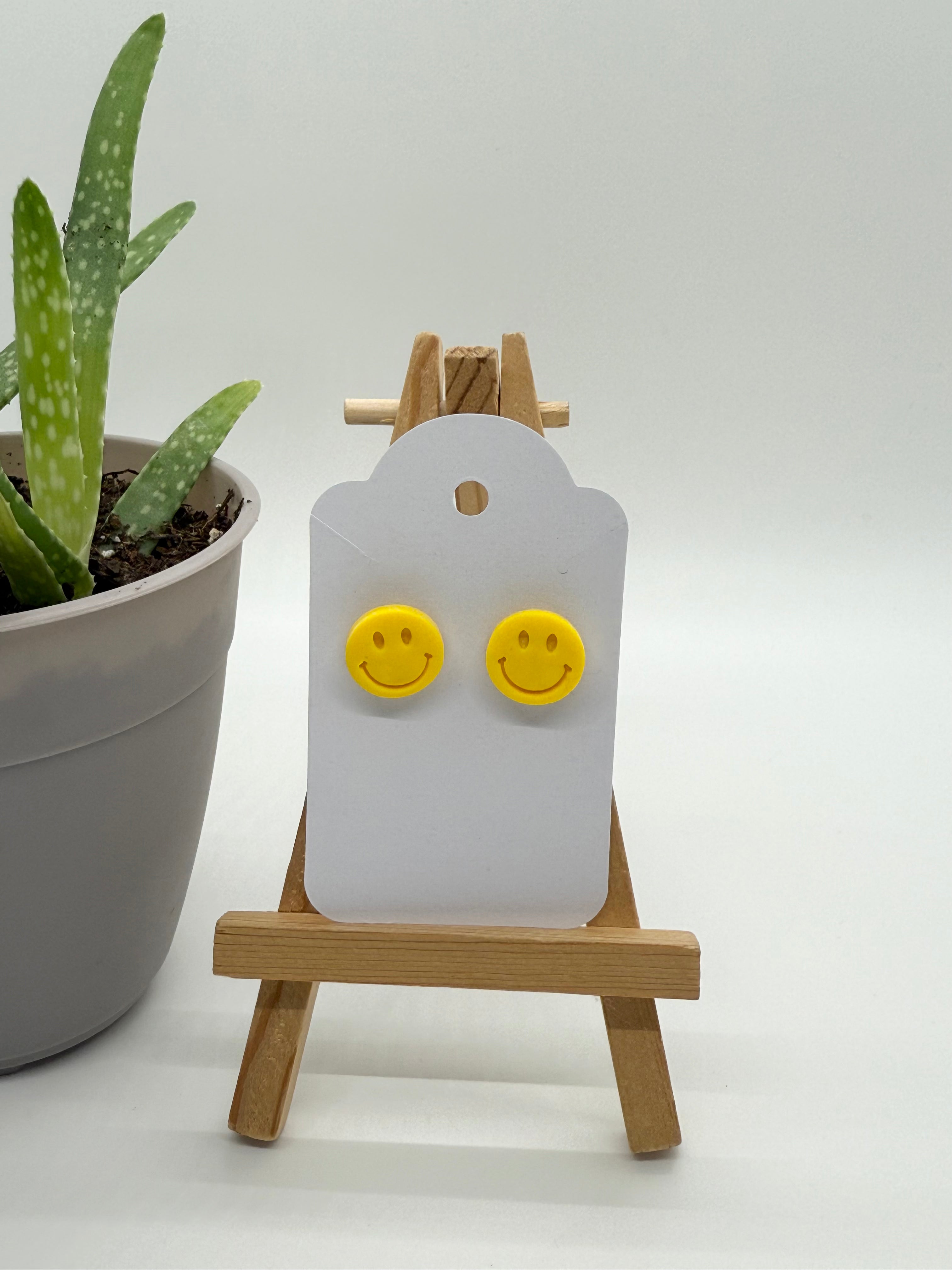 Smiley Faces - Polymer Clay Studs